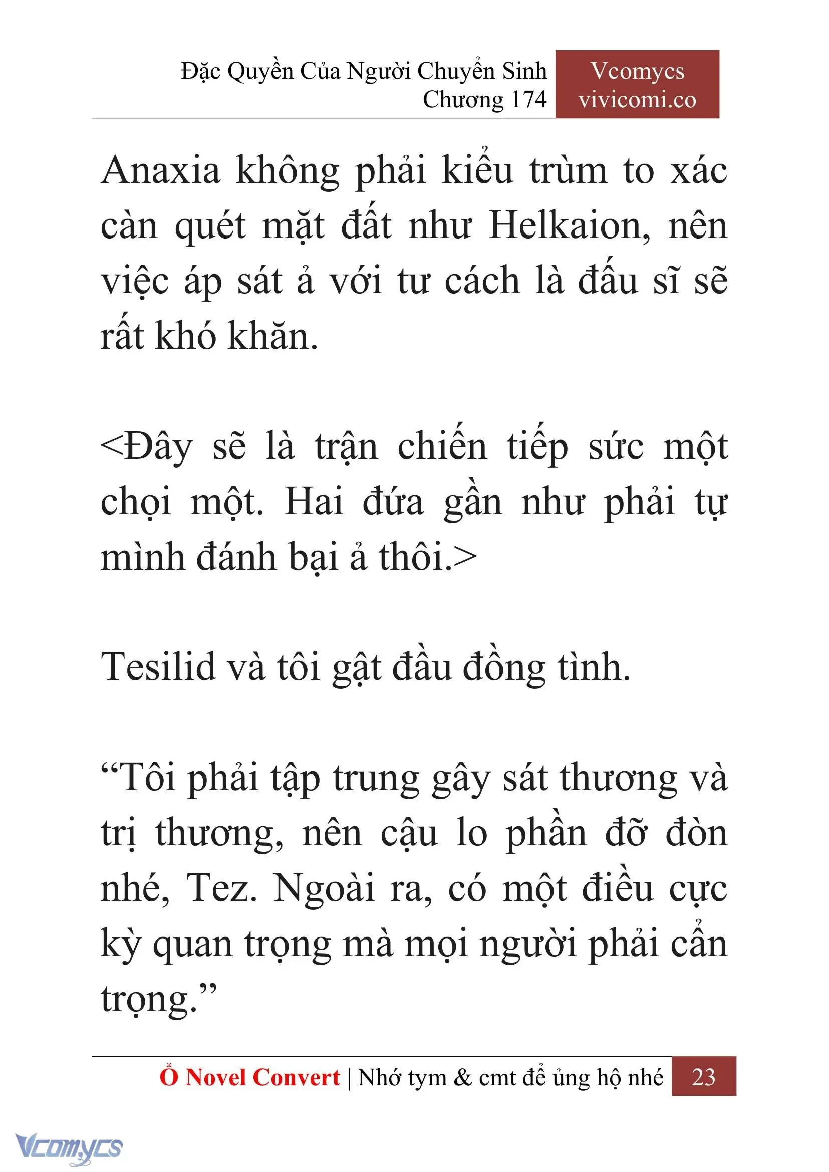 [Novel] Đặc Quyền Của Người Chuyển Sinh Chapter 174 - Trang 27