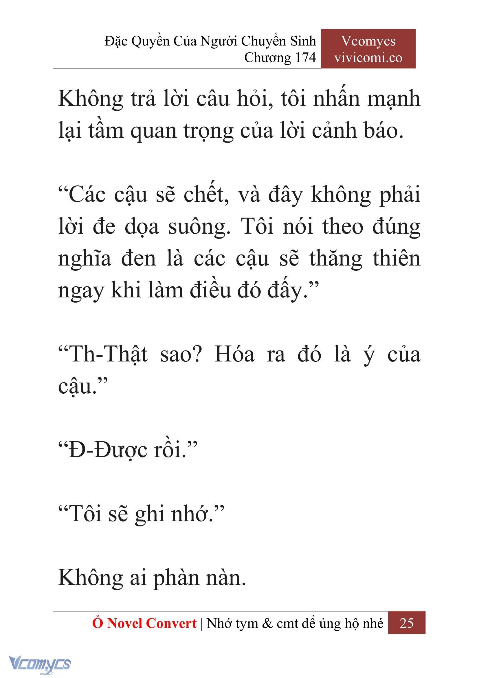 [Novel] Đặc Quyền Của Người Chuyển Sinh Chapter 174 - Trang 29