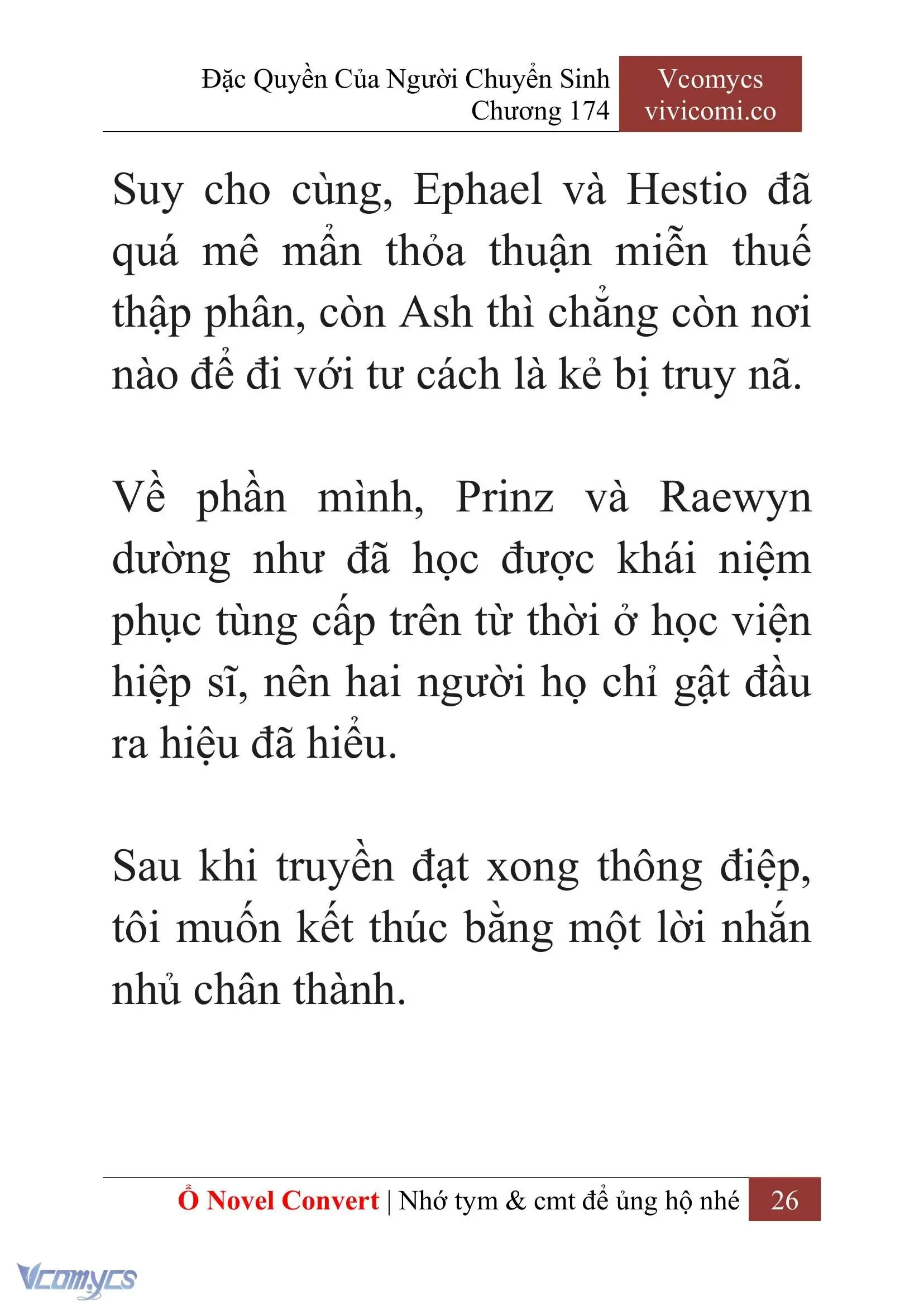 [Novel] Đặc Quyền Của Người Chuyển Sinh Chapter 174 - Trang 30