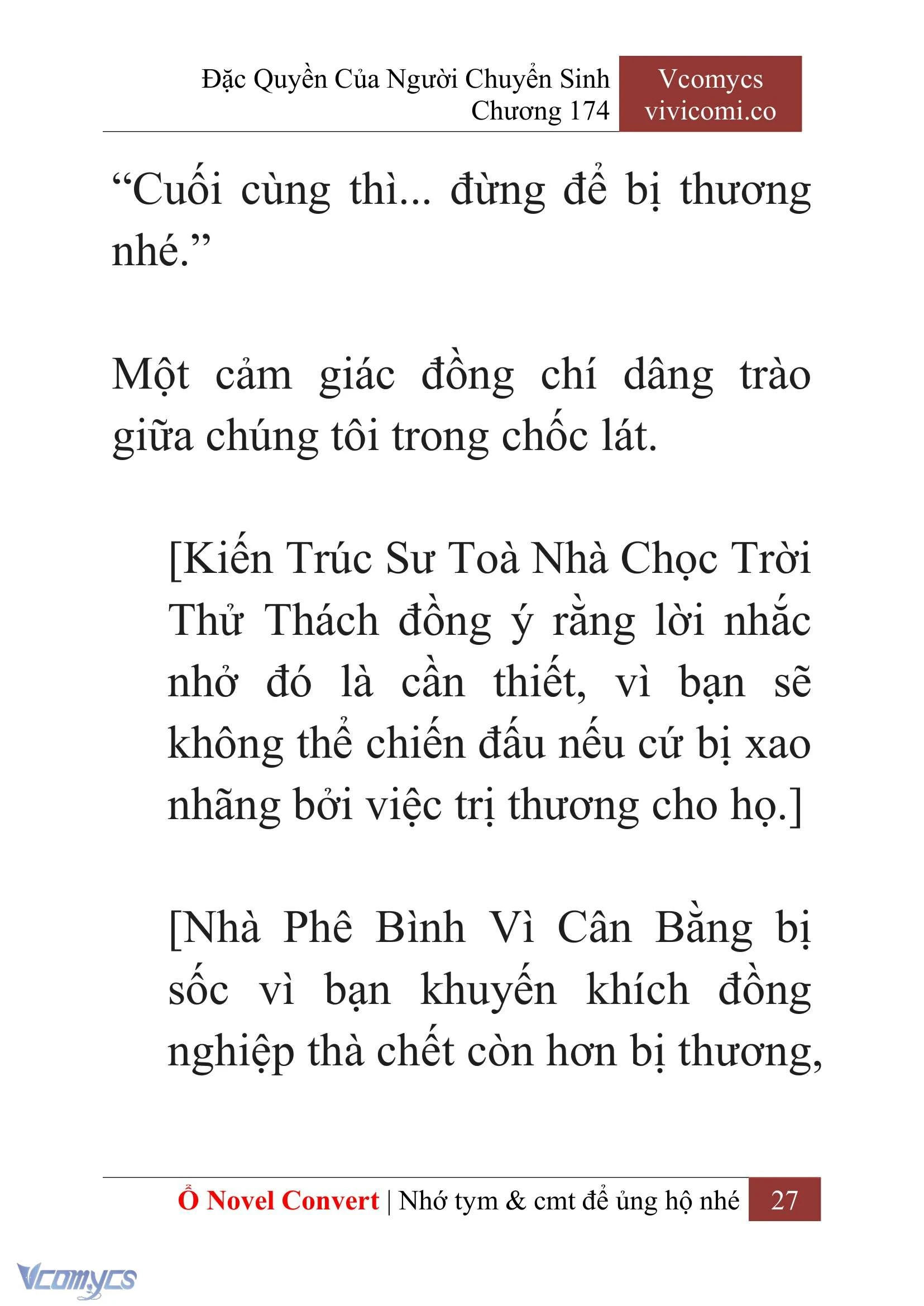 [Novel] Đặc Quyền Của Người Chuyển Sinh Chapter 174 - Trang 31