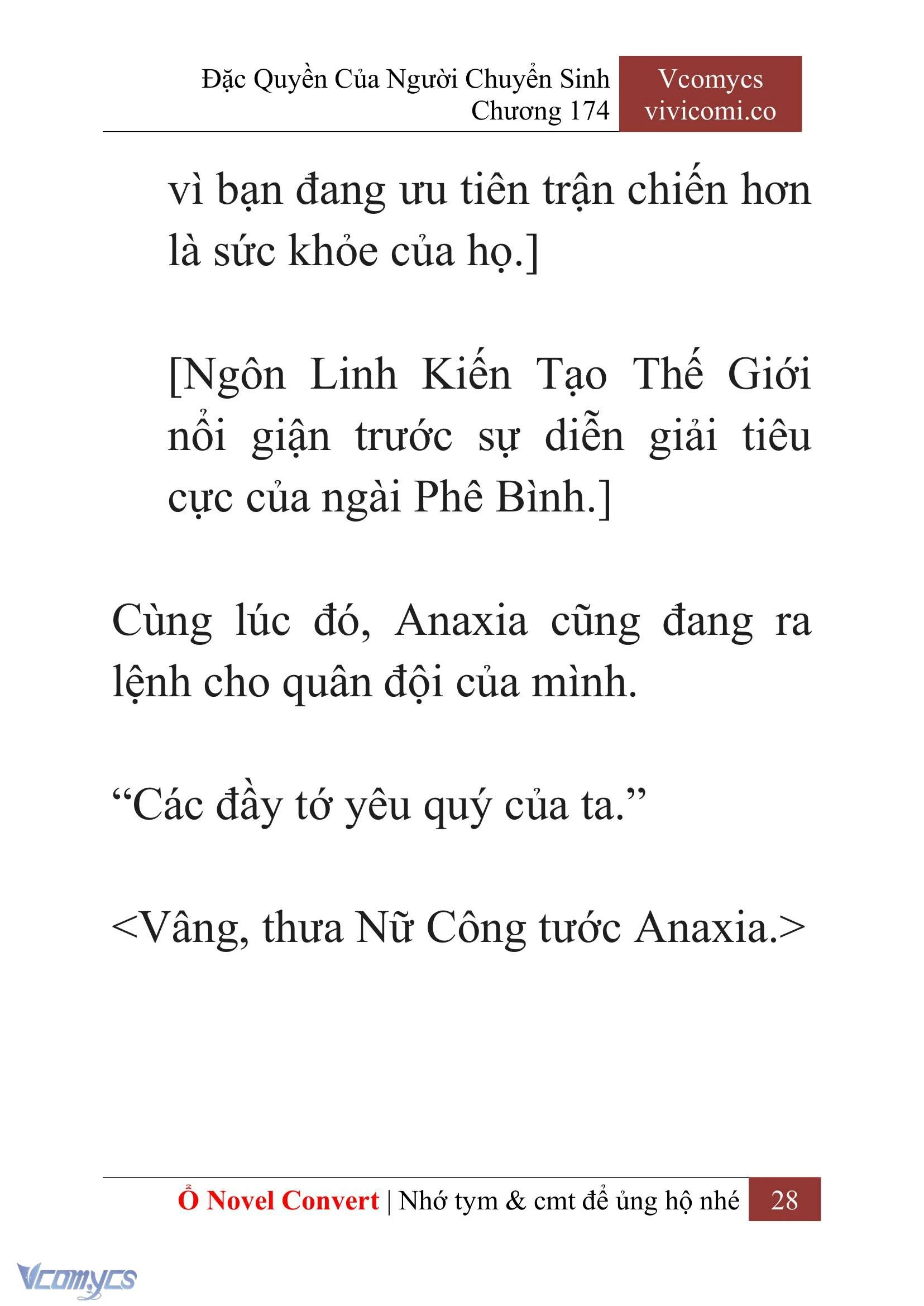 [Novel] Đặc Quyền Của Người Chuyển Sinh Chapter 174 - Trang 32