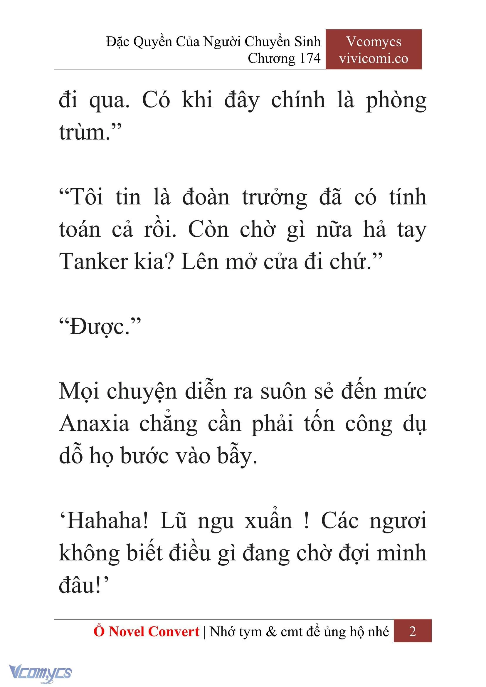 [Novel] Đặc Quyền Của Người Chuyển Sinh Chapter 174 - Trang 6