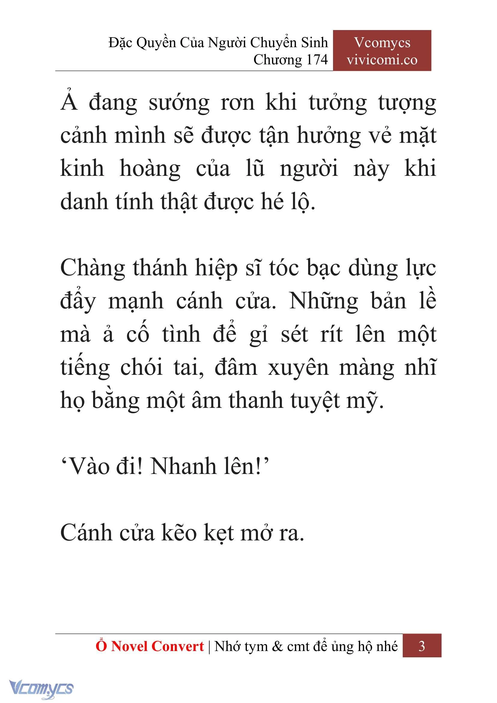 [Novel] Đặc Quyền Của Người Chuyển Sinh Chapter 174 - Trang 7