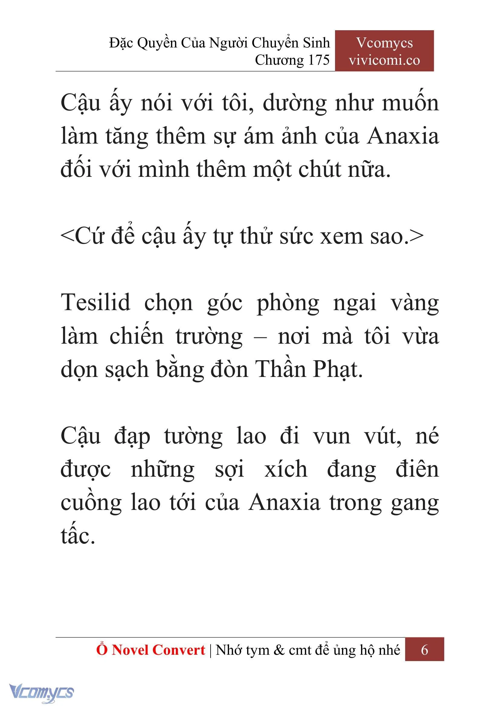 [Novel] Đặc Quyền Của Người Chuyển Sinh Chapter 175 - Trang 10