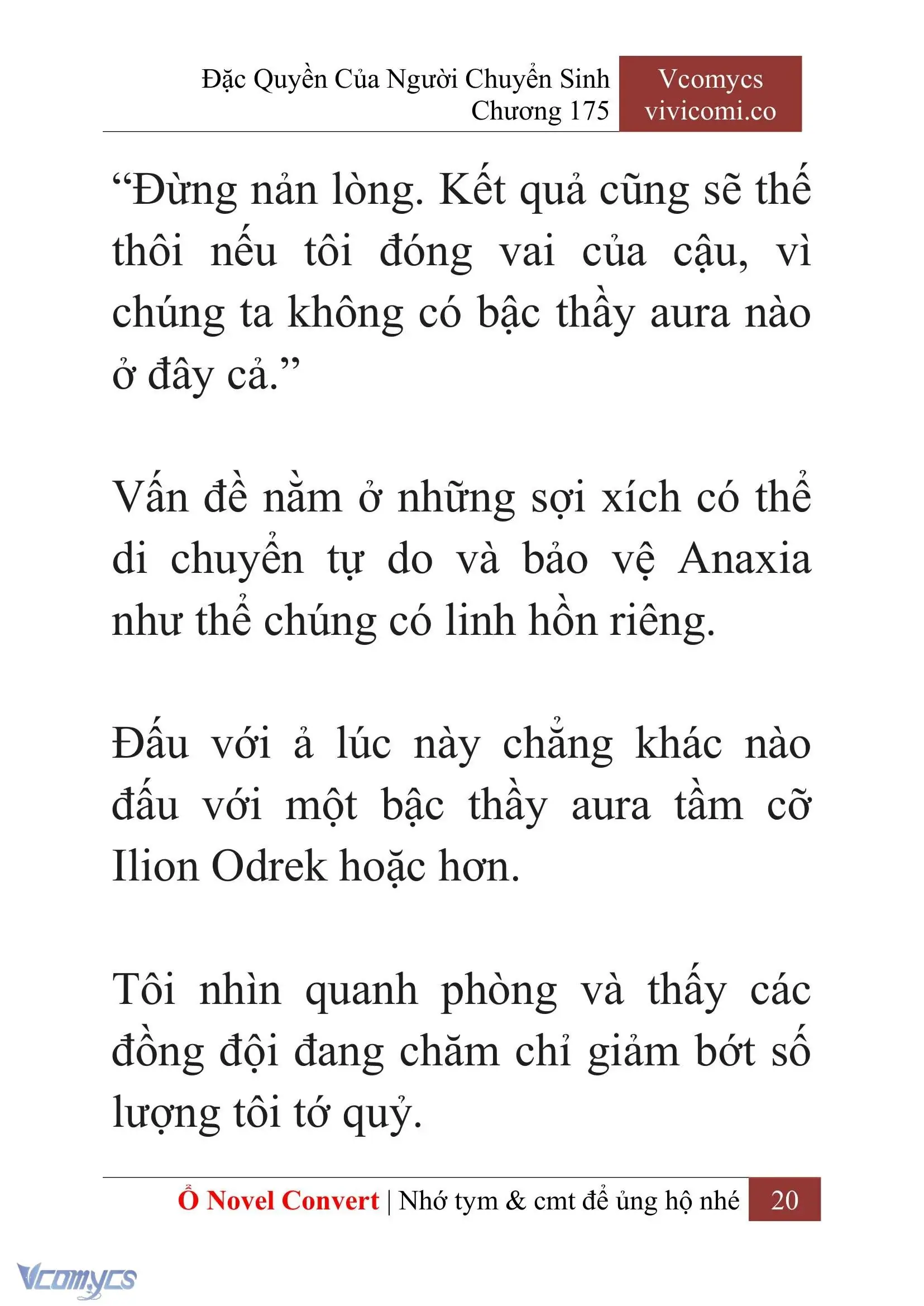 [Novel] Đặc Quyền Của Người Chuyển Sinh Chapter 175 - Trang 24