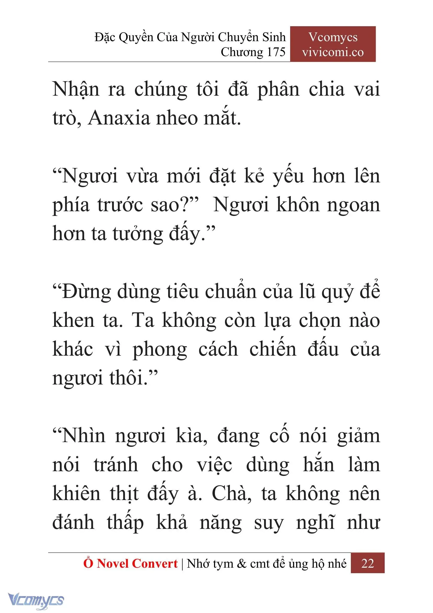 [Novel] Đặc Quyền Của Người Chuyển Sinh Chapter 175 - Trang 26
