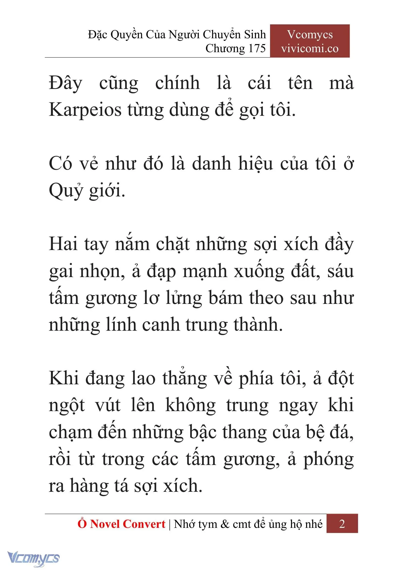 [Novel] Đặc Quyền Của Người Chuyển Sinh Chapter 175 - Trang 6