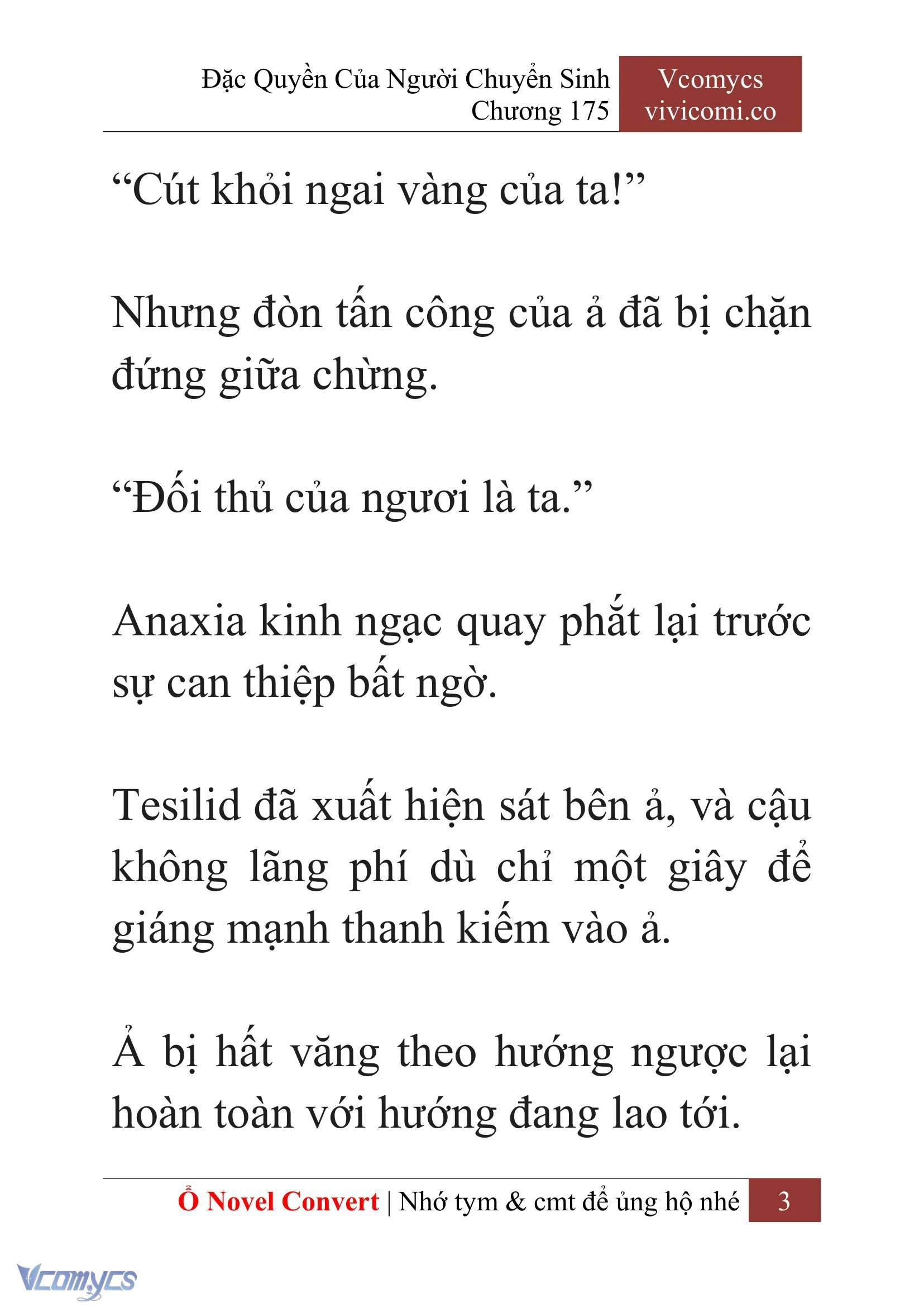 [Novel] Đặc Quyền Của Người Chuyển Sinh Chapter 175 - Trang 7