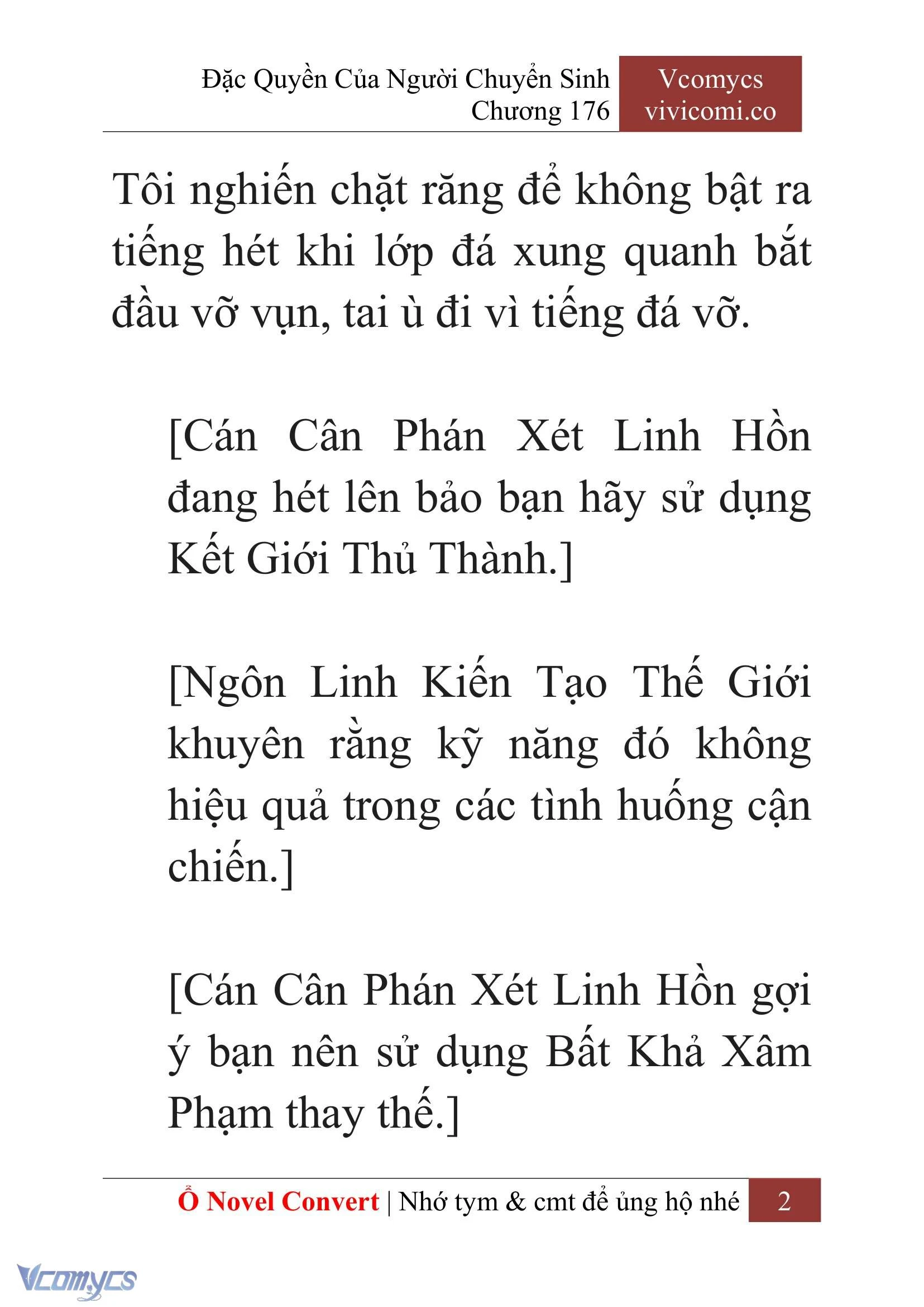 [Novel] Đặc Quyền Của Người Chuyển Sinh Chapter 176 - Trang 6