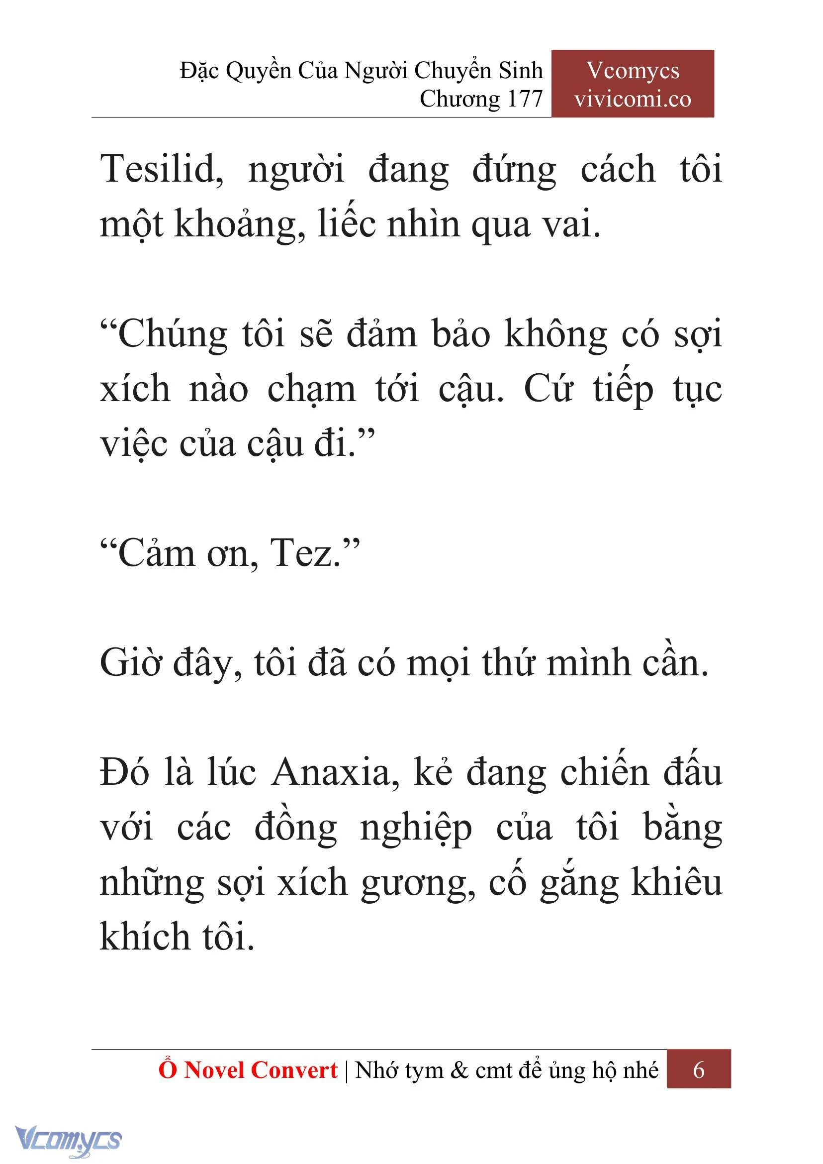 [Novel] Đặc Quyền Của Người Chuyển Sinh Chapter 177 - Trang 10