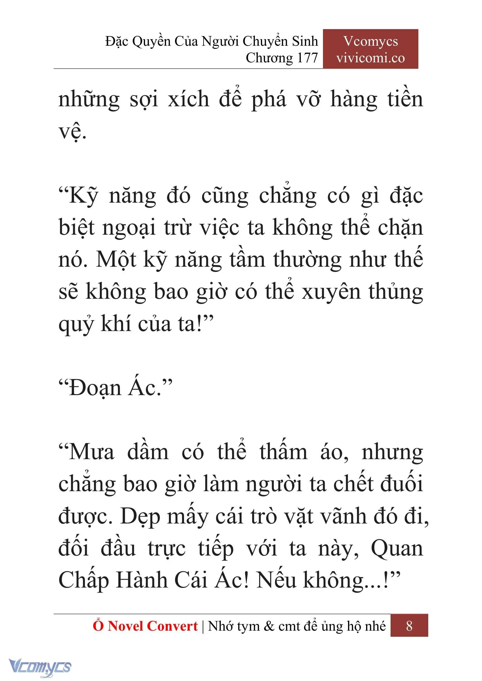 [Novel] Đặc Quyền Của Người Chuyển Sinh Chapter 177 - Trang 12