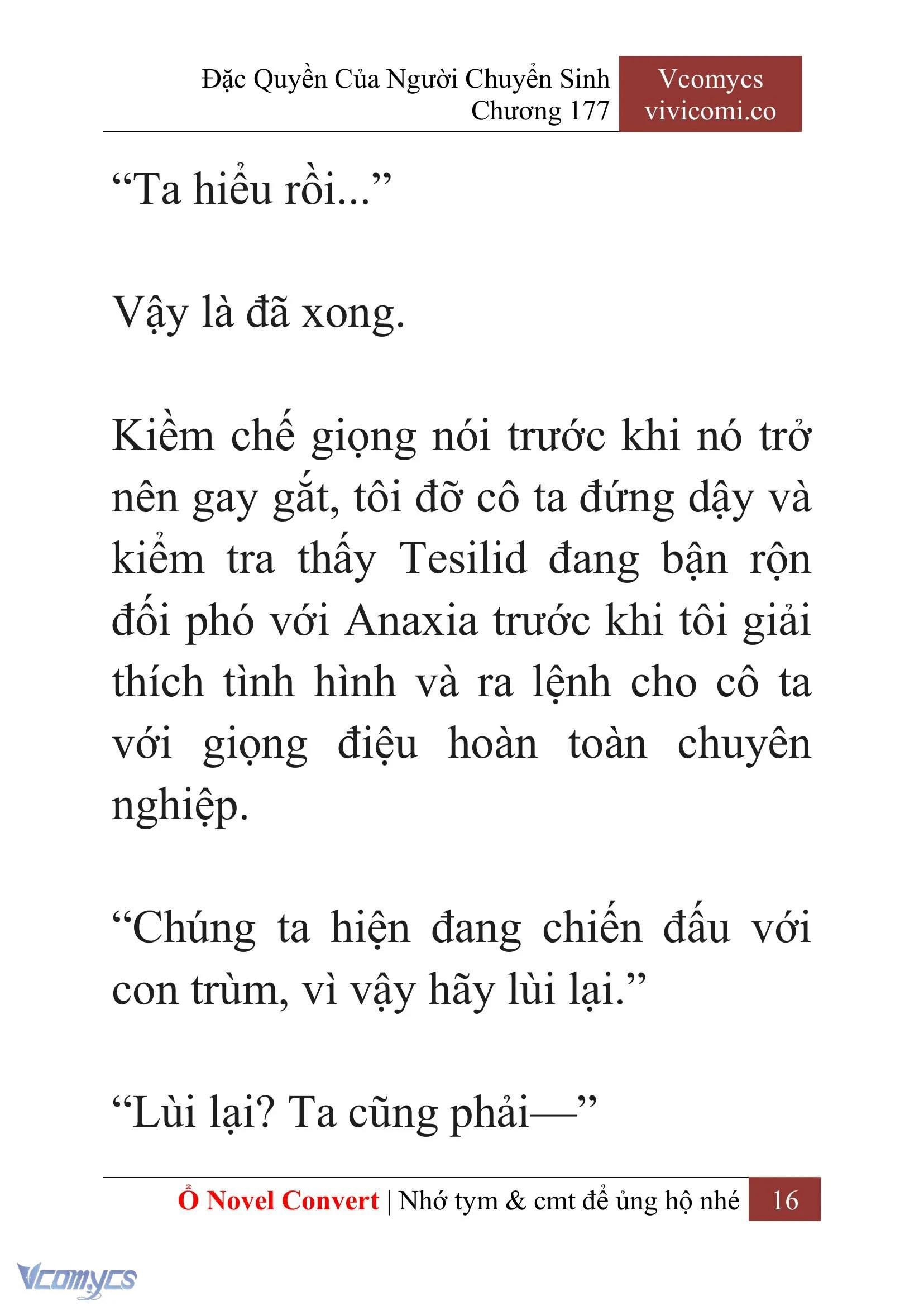 [Novel] Đặc Quyền Của Người Chuyển Sinh Chapter 177 - Trang 20