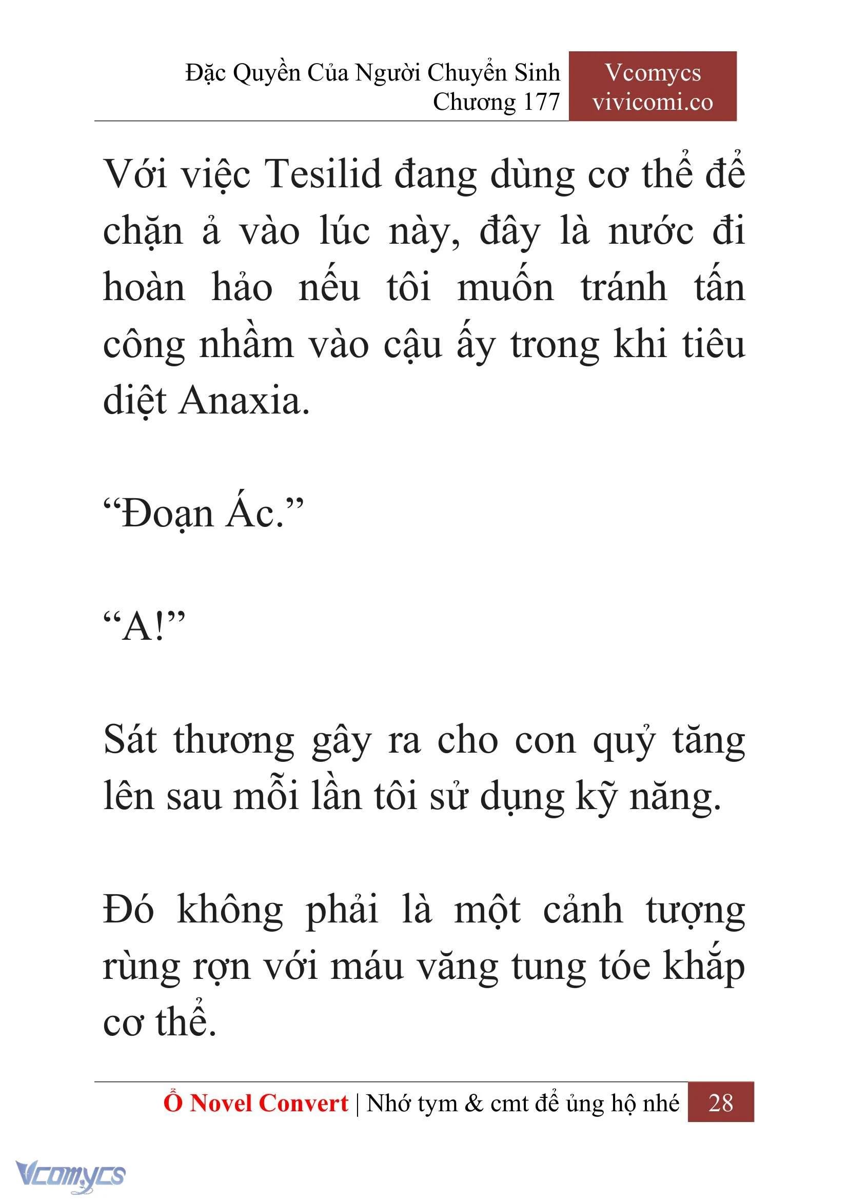 [Novel] Đặc Quyền Của Người Chuyển Sinh Chapter 177 - Trang 32