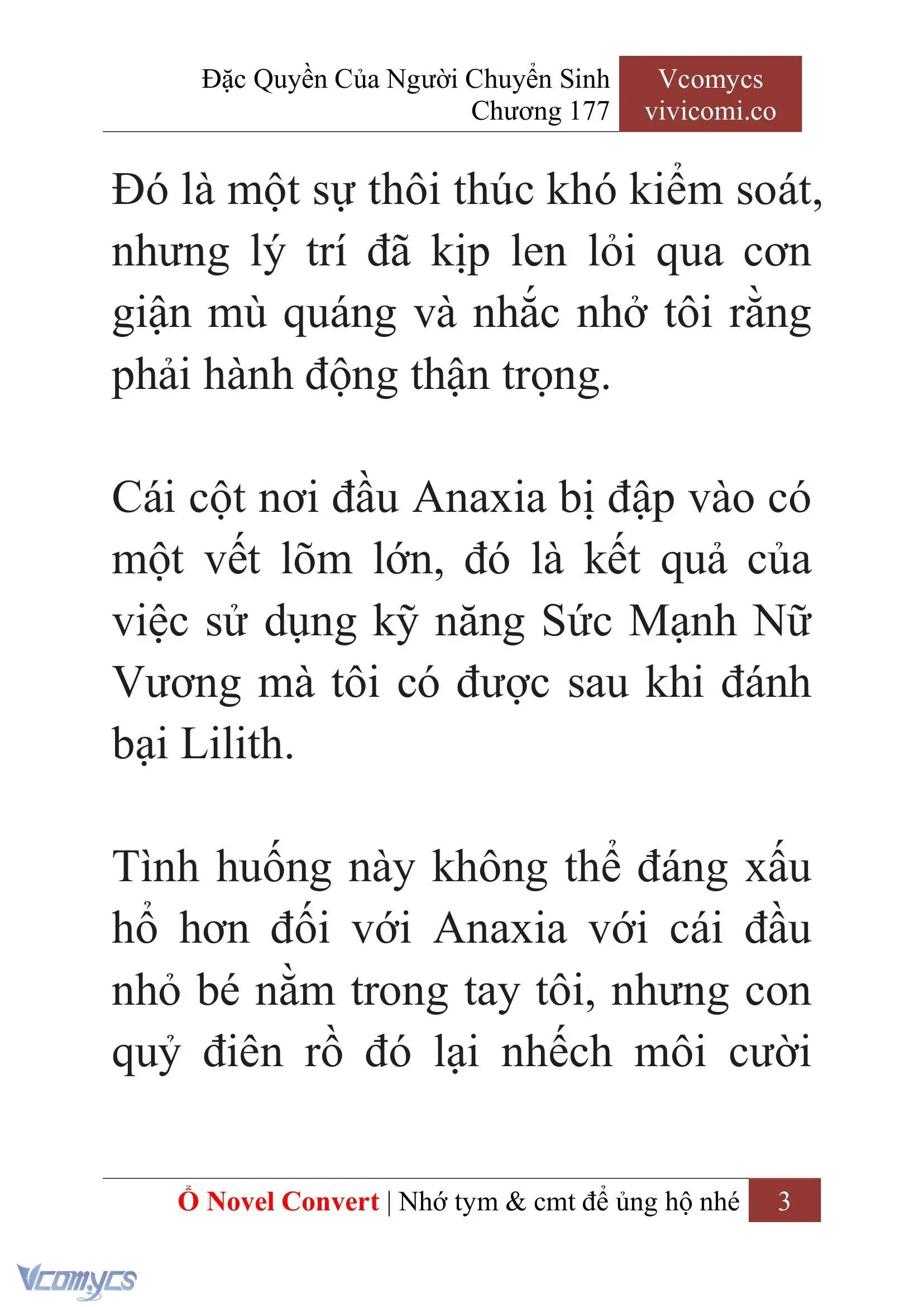 [Novel] Đặc Quyền Của Người Chuyển Sinh Chapter 177 - Trang 7