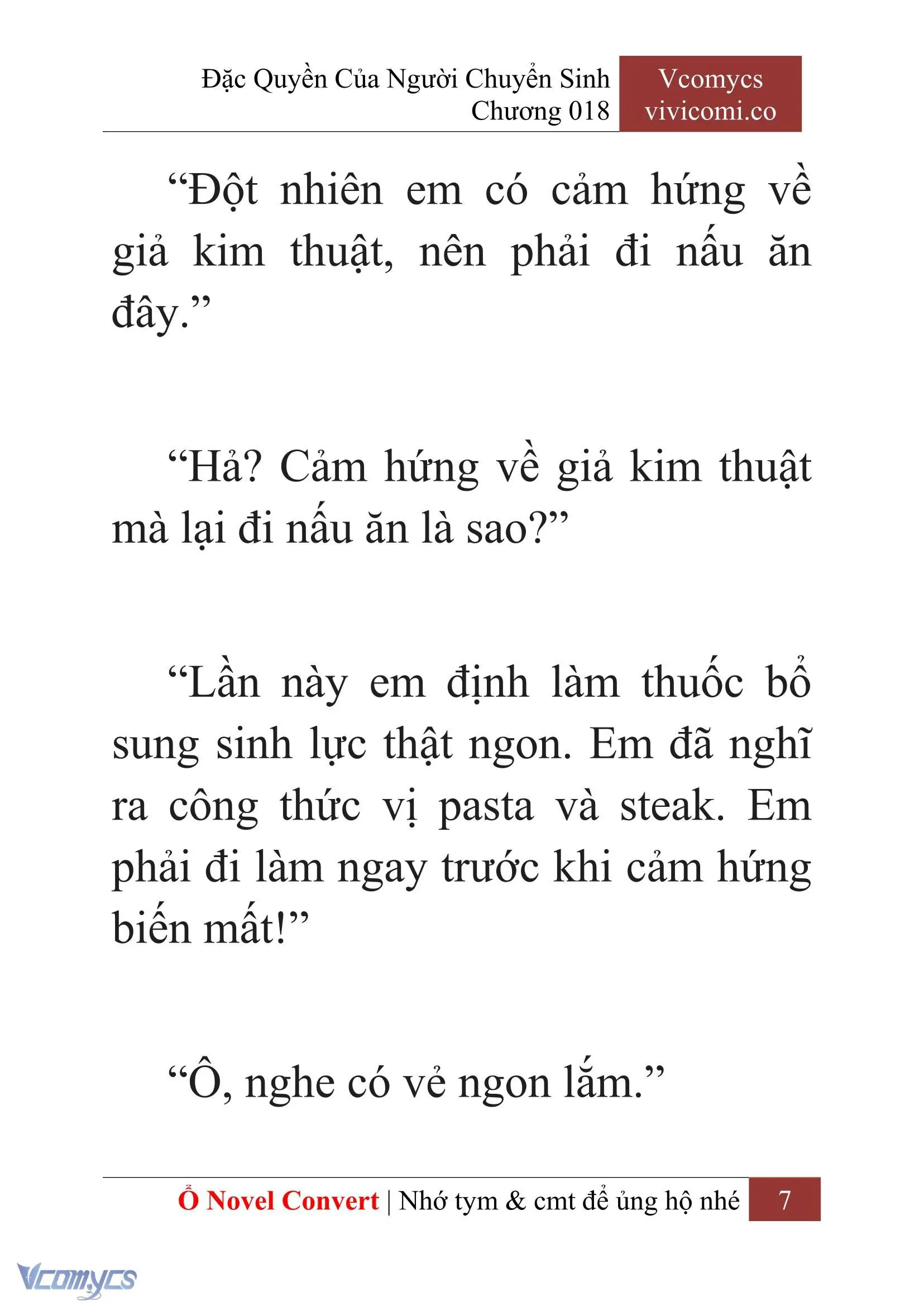 [Novel] Đặc Quyền Của Người Chuyển Sinh Chapter 18 - Trang 10