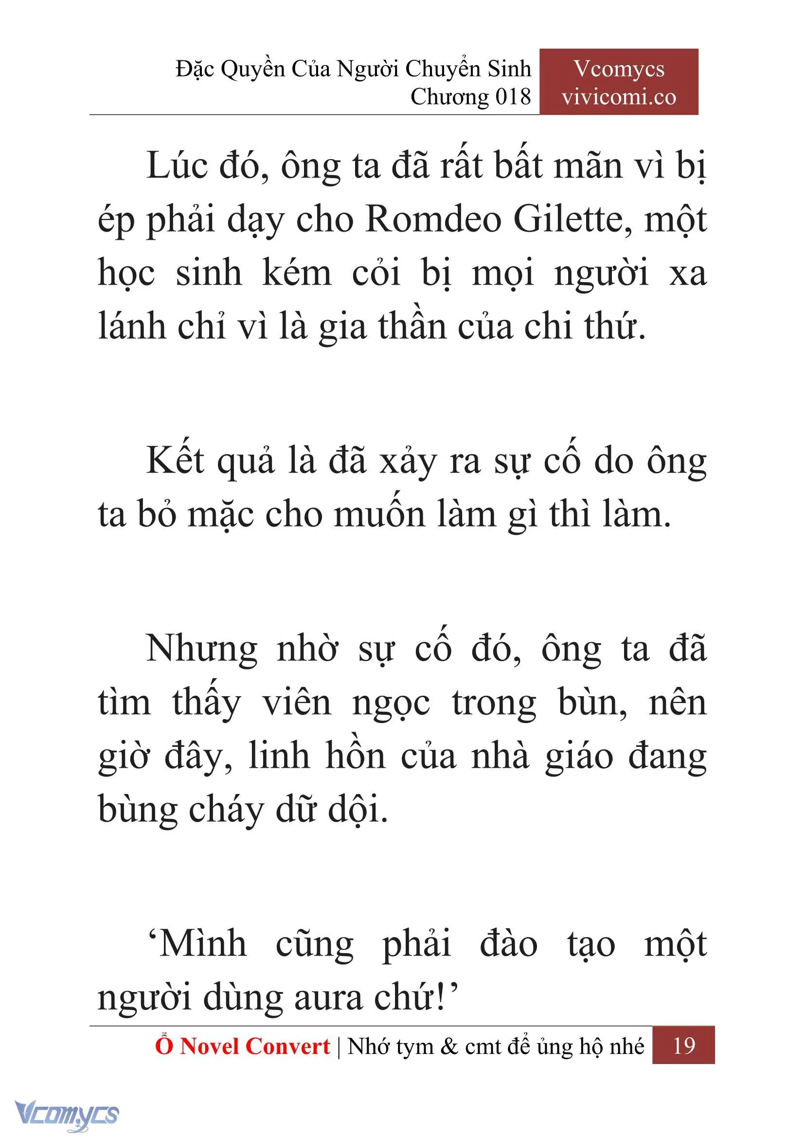 [Novel] Đặc Quyền Của Người Chuyển Sinh Chapter 18 - Trang 22