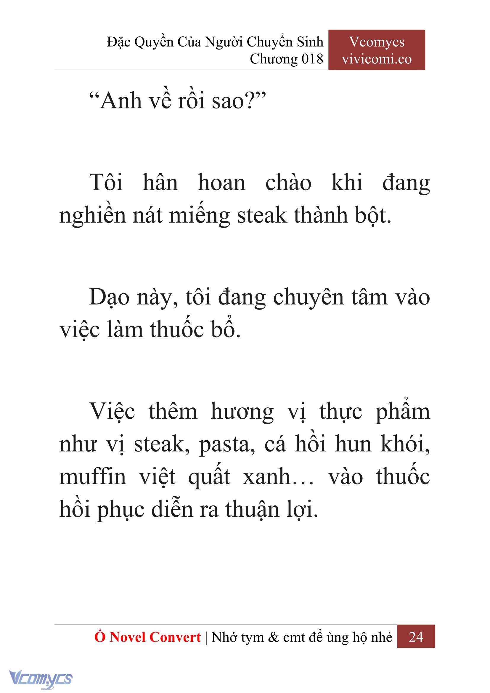 [Novel] Đặc Quyền Của Người Chuyển Sinh Chapter 18 - Trang 27