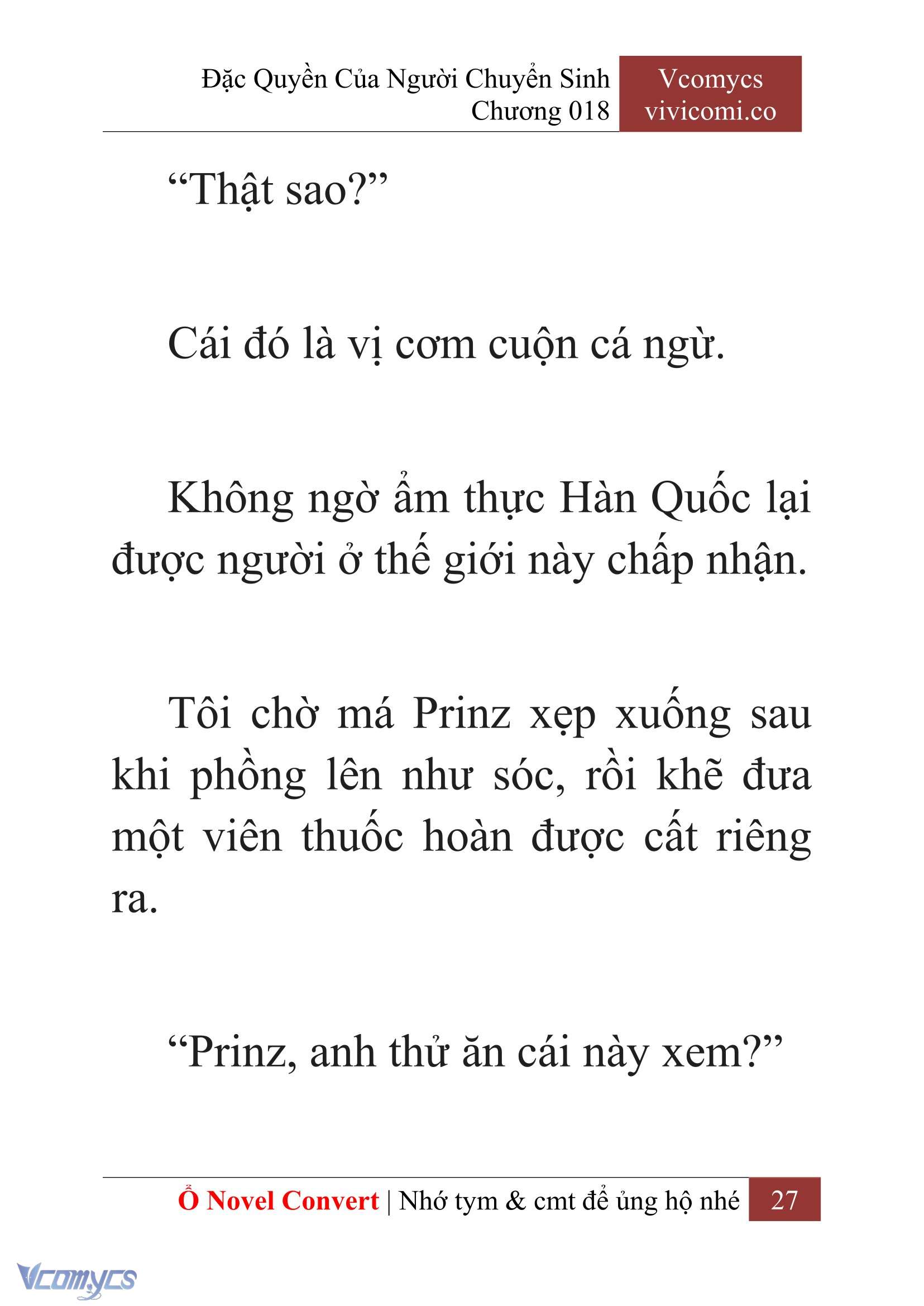 [Novel] Đặc Quyền Của Người Chuyển Sinh Chapter 18 - Trang 30