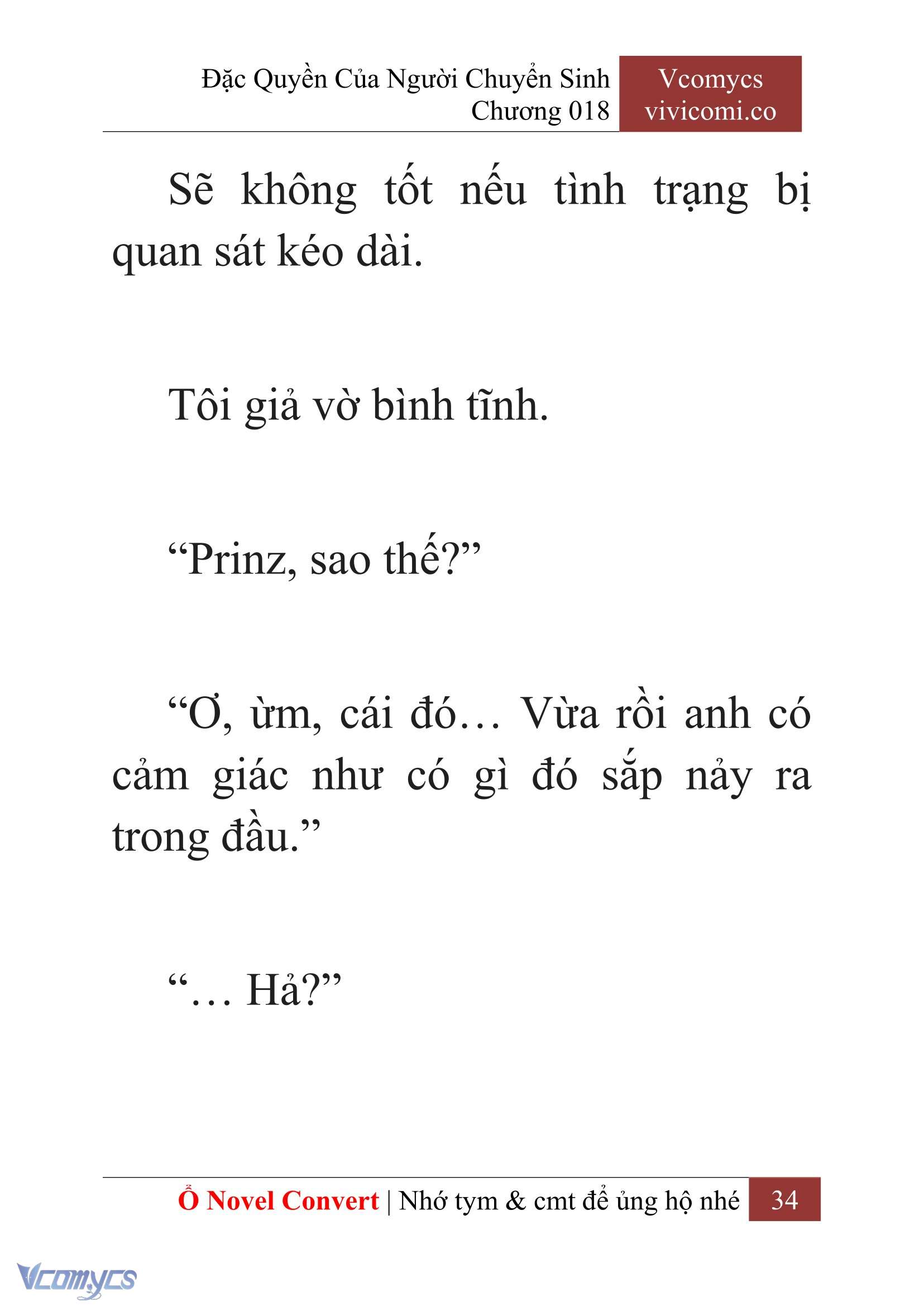[Novel] Đặc Quyền Của Người Chuyển Sinh Chapter 18 - Trang 36
