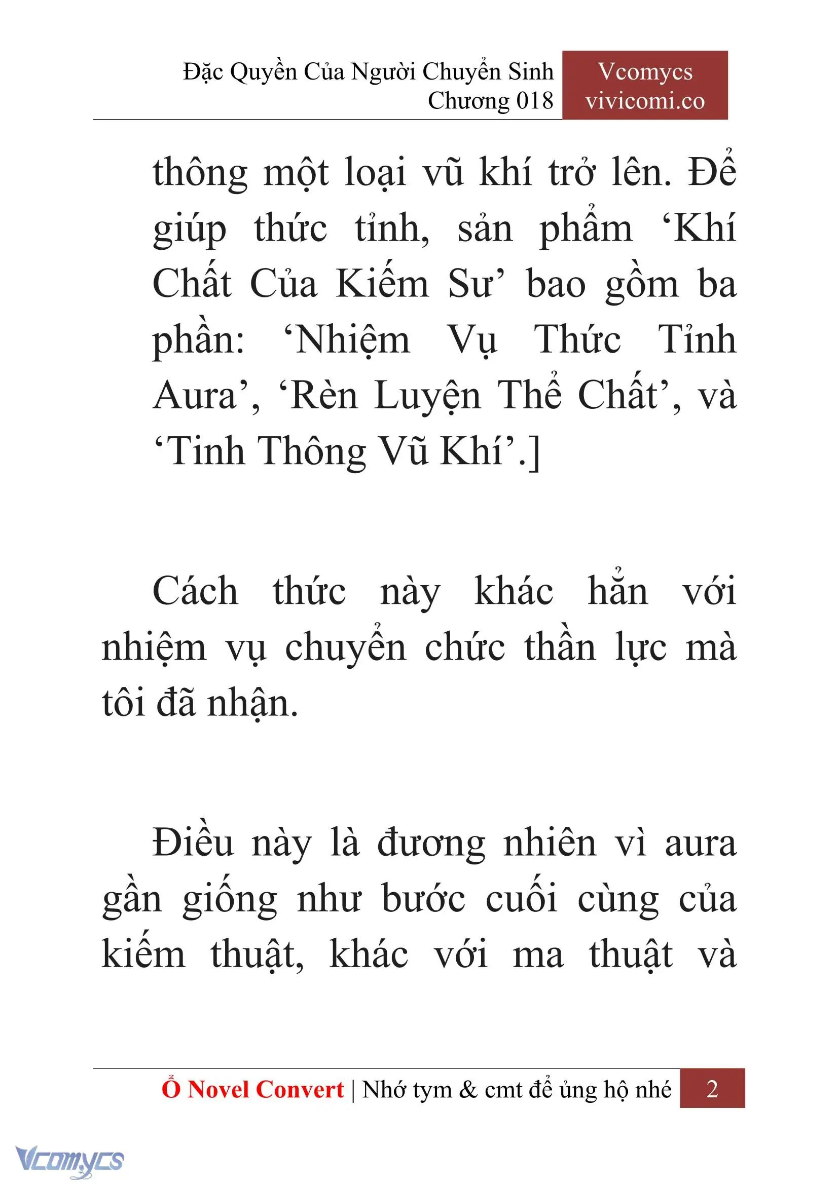 [Novel] Đặc Quyền Của Người Chuyển Sinh Chapter 18 - Trang 5