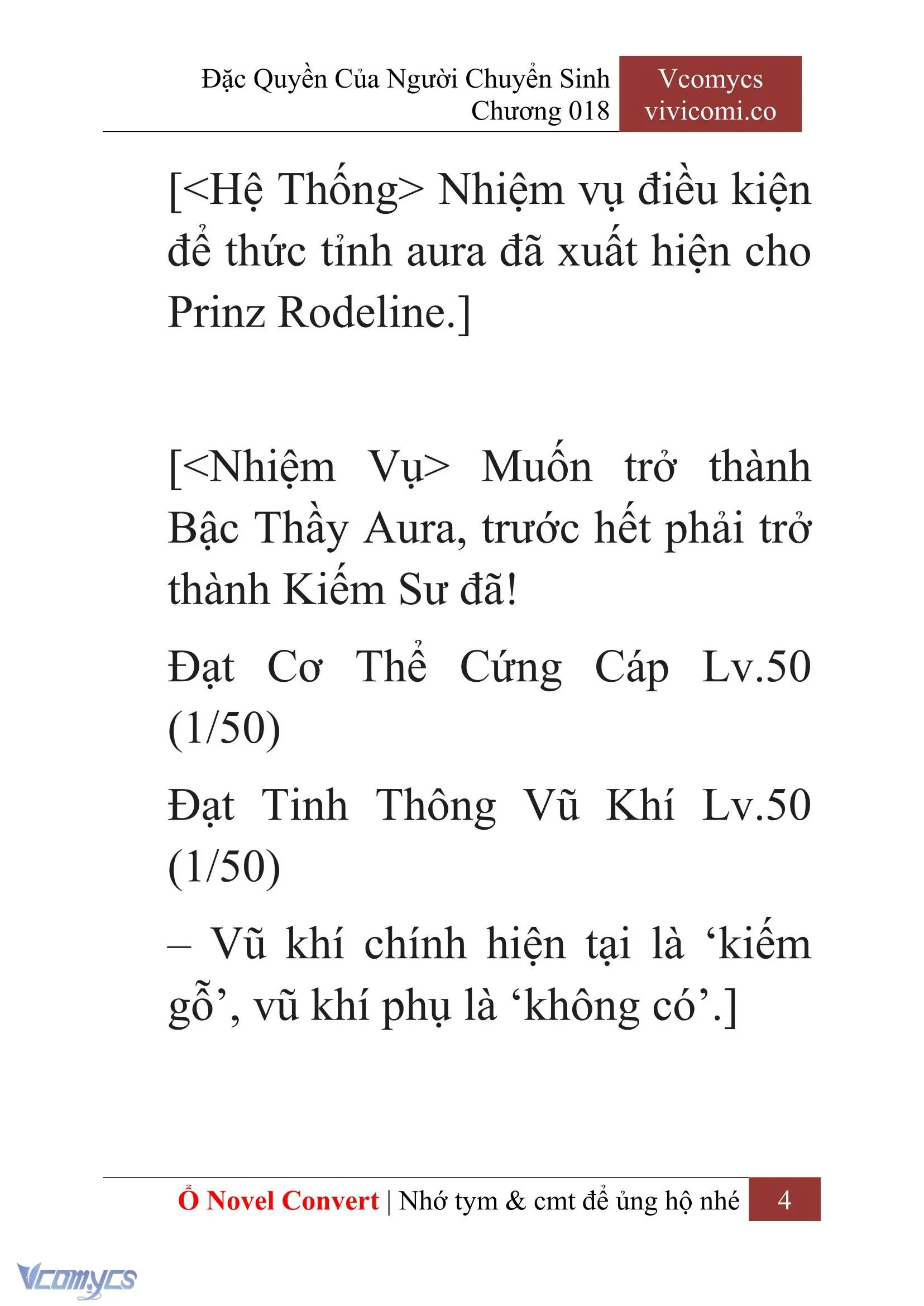 [Novel] Đặc Quyền Của Người Chuyển Sinh Chapter 18 - Trang 7