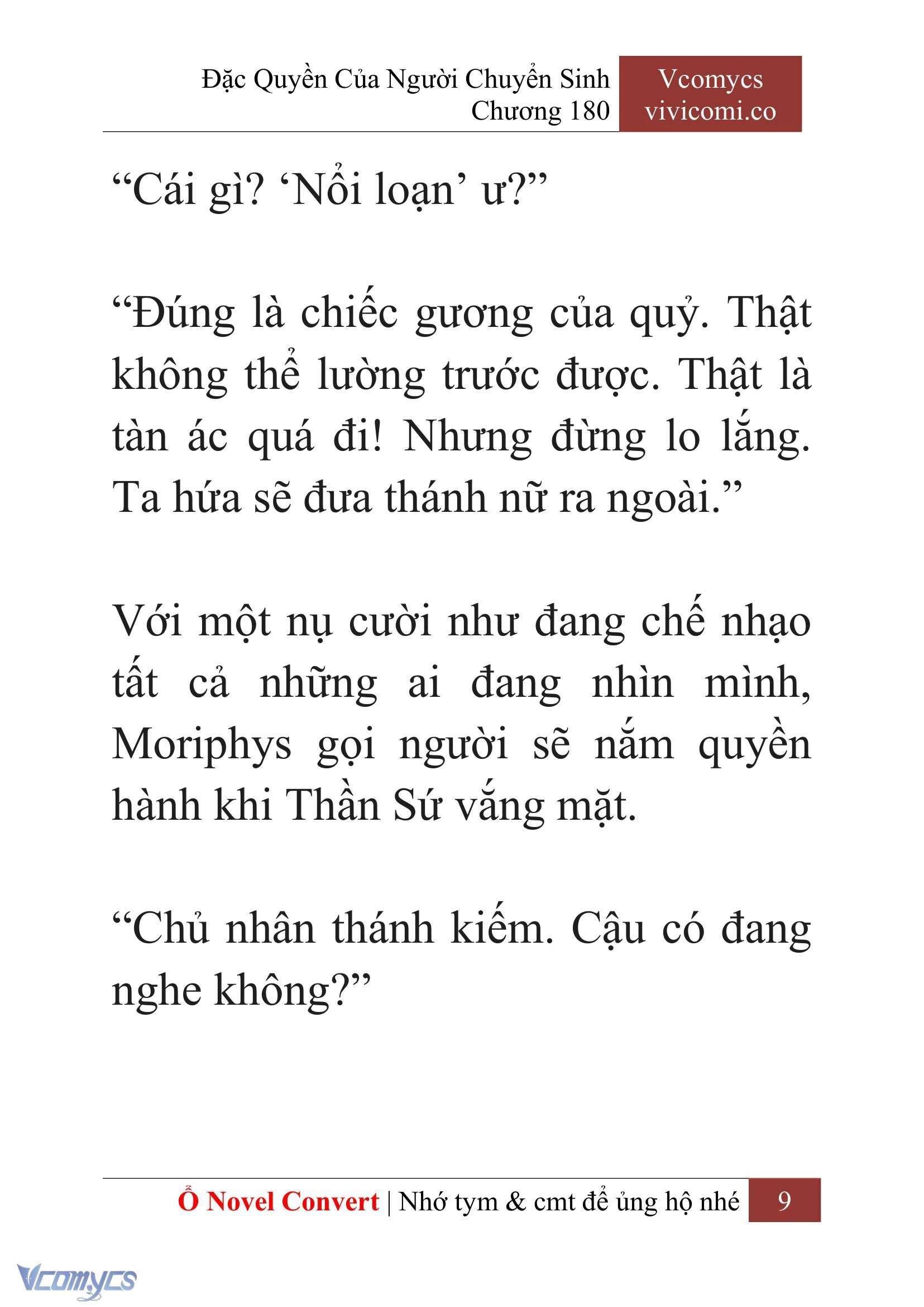 [Novel] Đặc Quyền Của Người Chuyển Sinh Chapter 180 - Trang 13