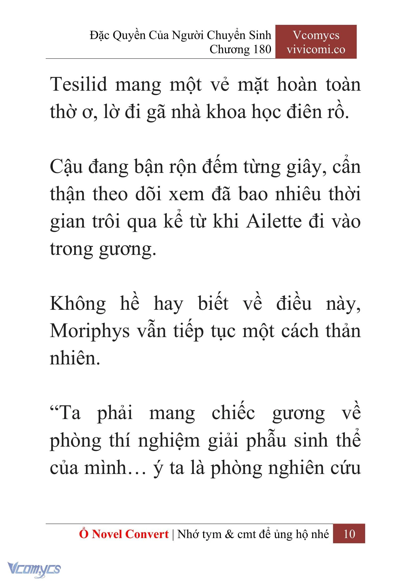 [Novel] Đặc Quyền Của Người Chuyển Sinh Chapter 180 - Trang 14
