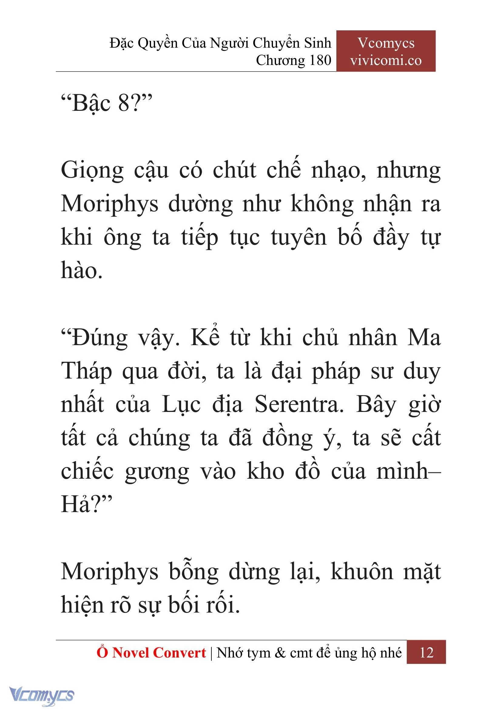 [Novel] Đặc Quyền Của Người Chuyển Sinh Chapter 180 - Trang 16