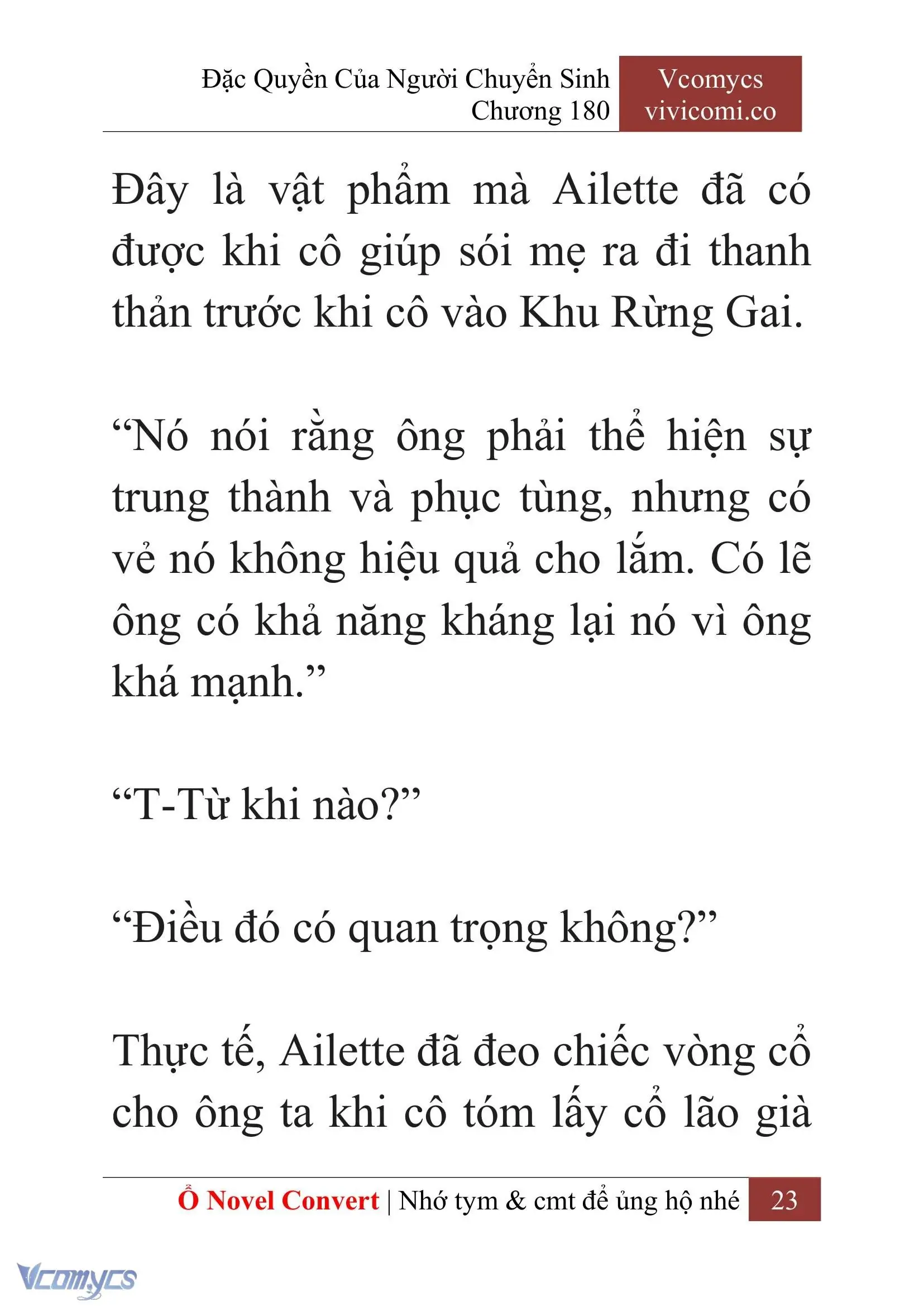 [Novel] Đặc Quyền Của Người Chuyển Sinh Chapter 180 - Trang 27