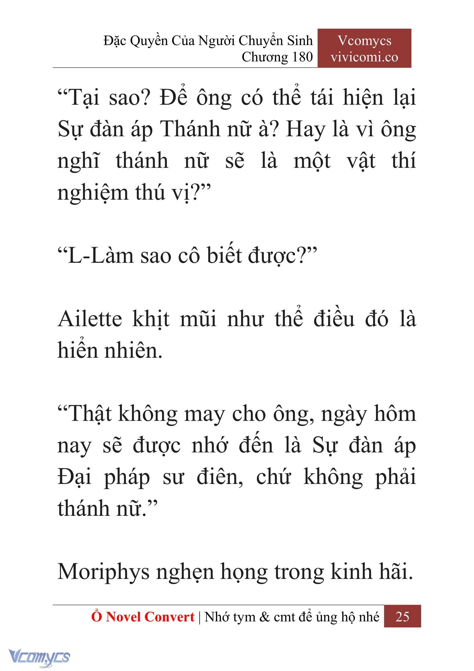 [Novel] Đặc Quyền Của Người Chuyển Sinh Chapter 180 - Trang 29