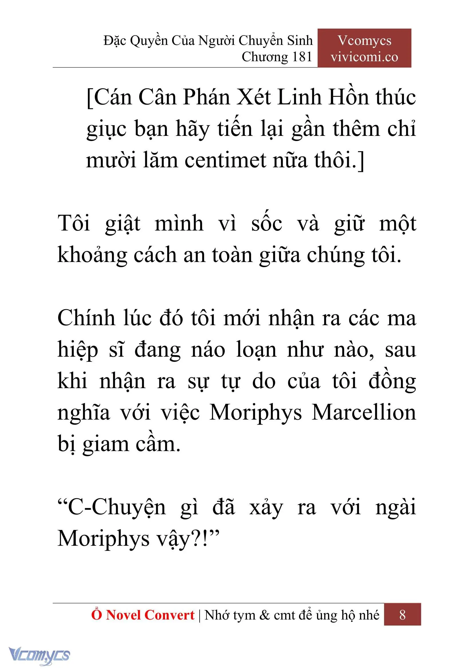 [Novel] Đặc Quyền Của Người Chuyển Sinh Chapter 181 - Trang 12
