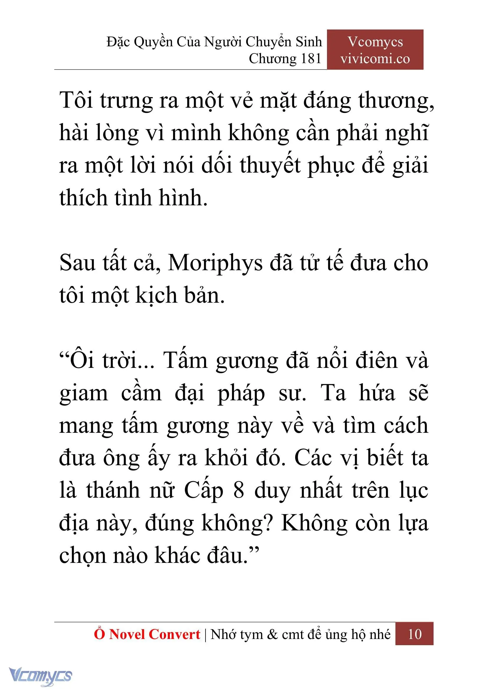 [Novel] Đặc Quyền Của Người Chuyển Sinh Chapter 181 - Trang 14