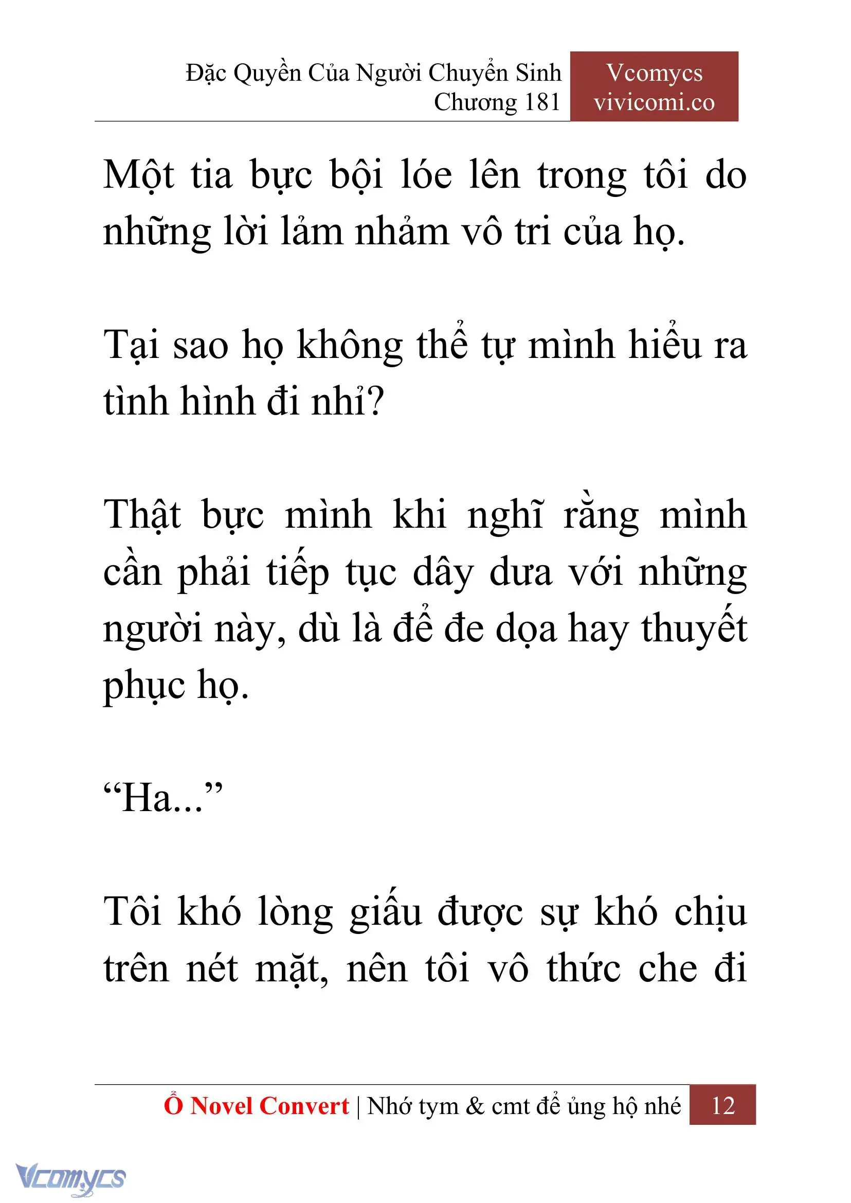 [Novel] Đặc Quyền Của Người Chuyển Sinh Chapter 181 - Trang 16