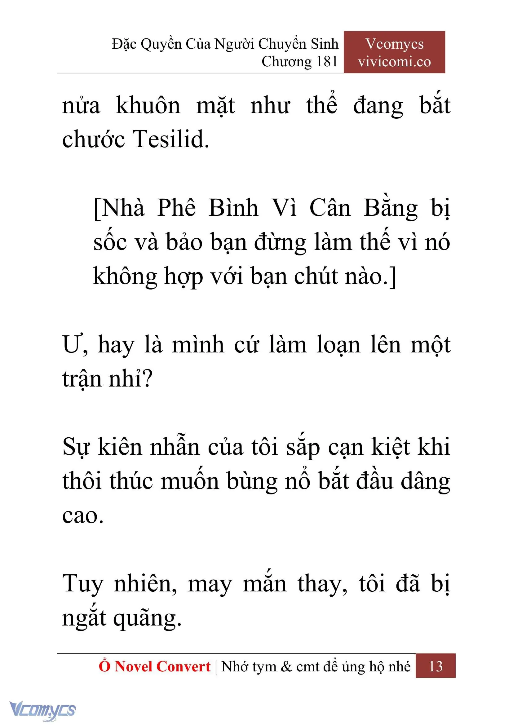 [Novel] Đặc Quyền Của Người Chuyển Sinh Chapter 181 - Trang 17