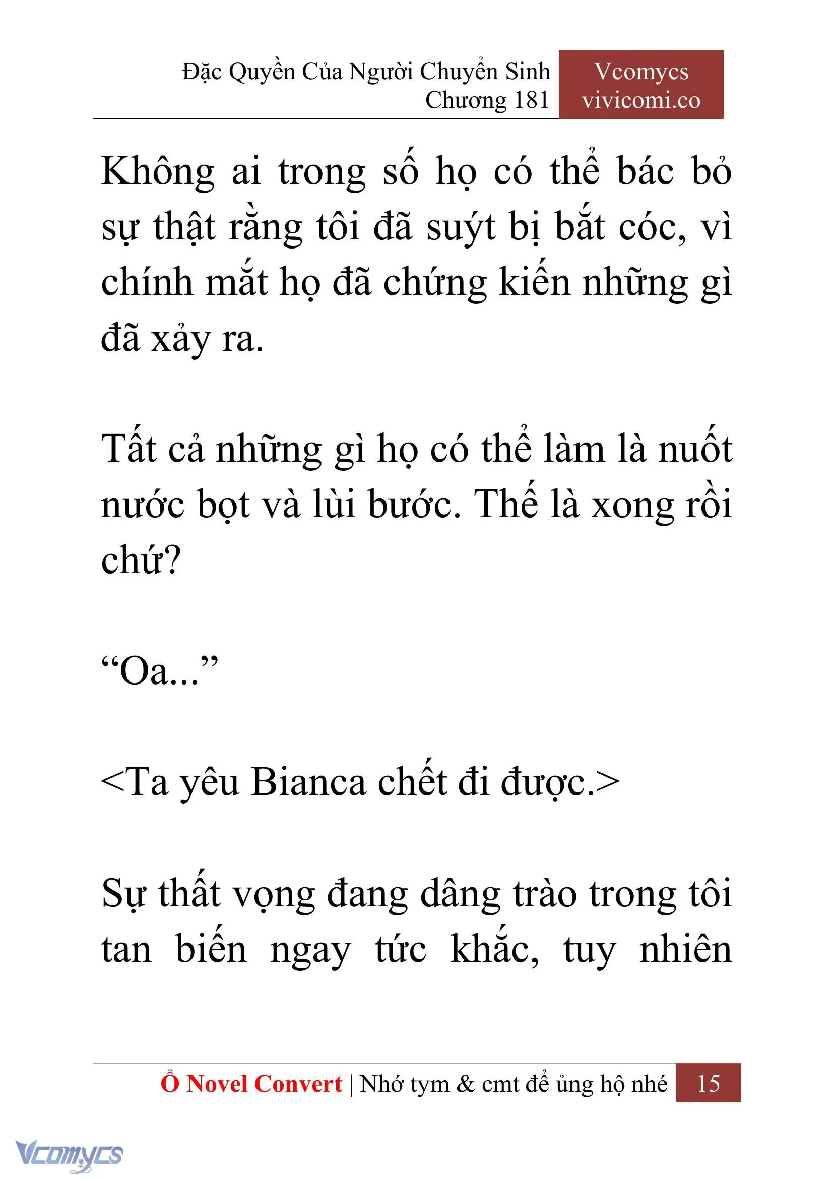 [Novel] Đặc Quyền Của Người Chuyển Sinh Chapter 181 - Trang 19
