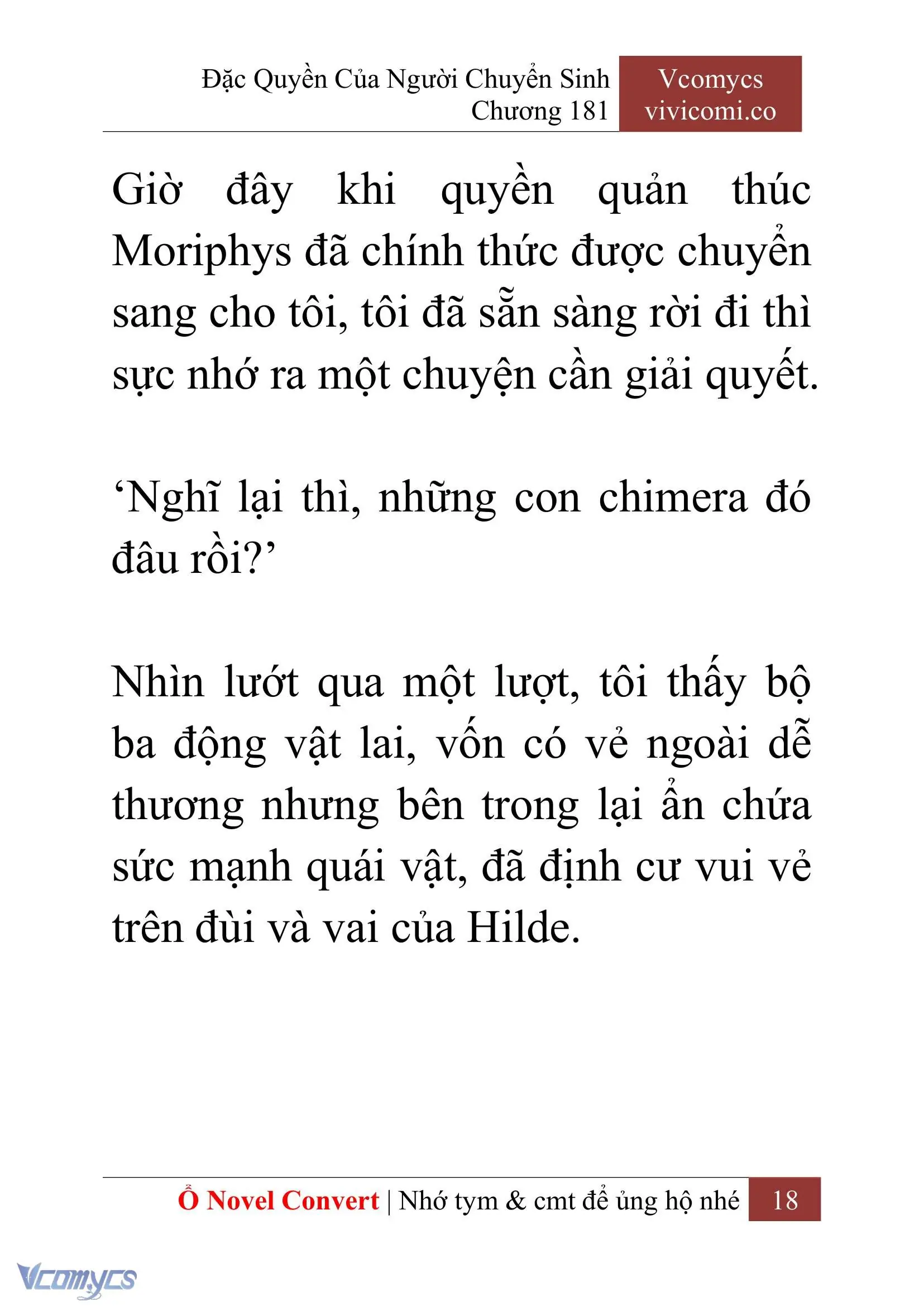 [Novel] Đặc Quyền Của Người Chuyển Sinh Chapter 181 - Trang 22