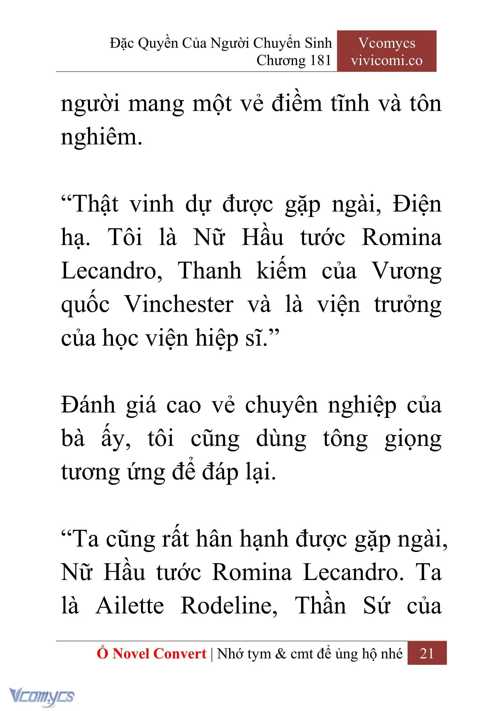 [Novel] Đặc Quyền Của Người Chuyển Sinh Chapter 181 - Trang 25