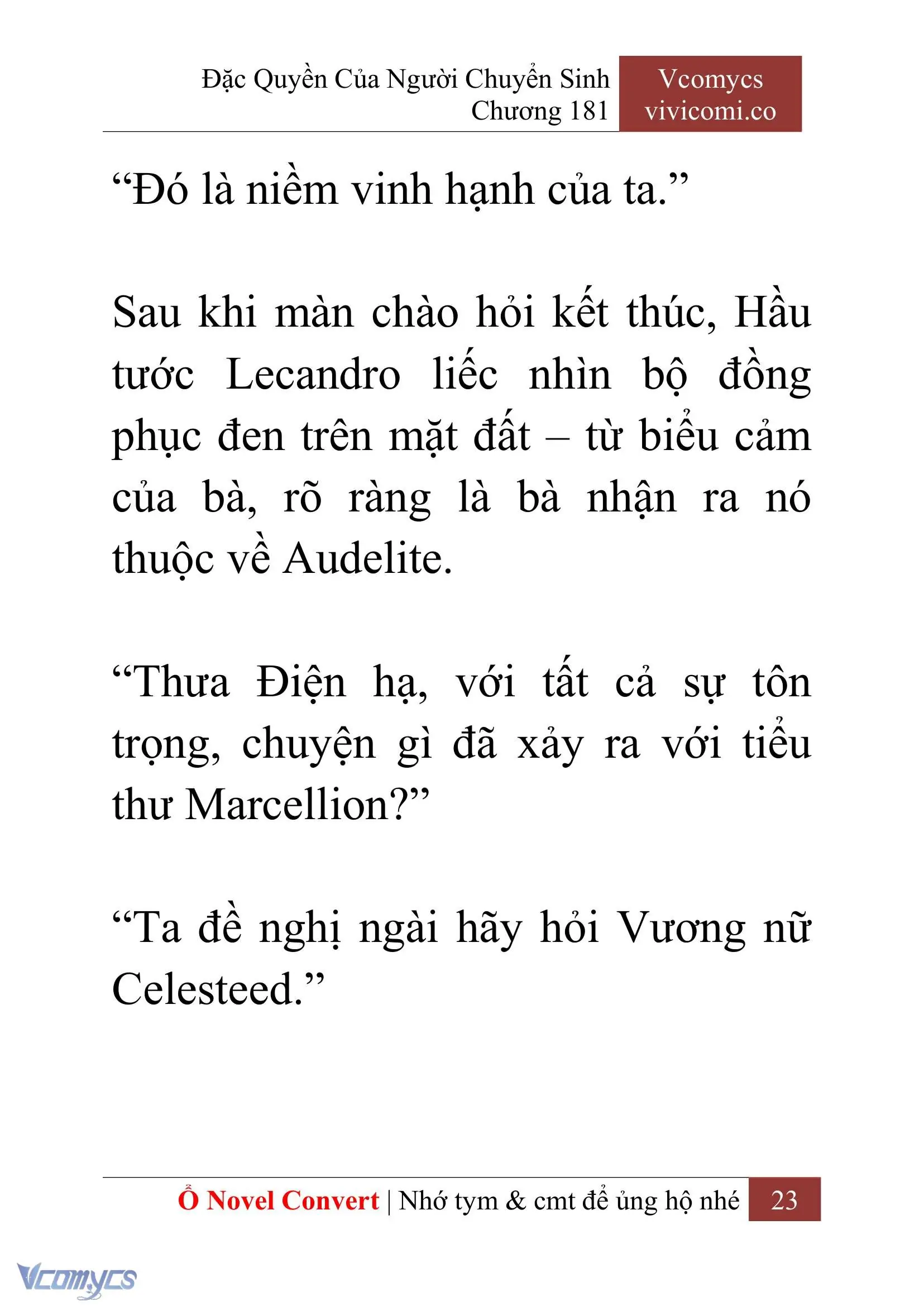 [Novel] Đặc Quyền Của Người Chuyển Sinh Chapter 181 - Trang 27