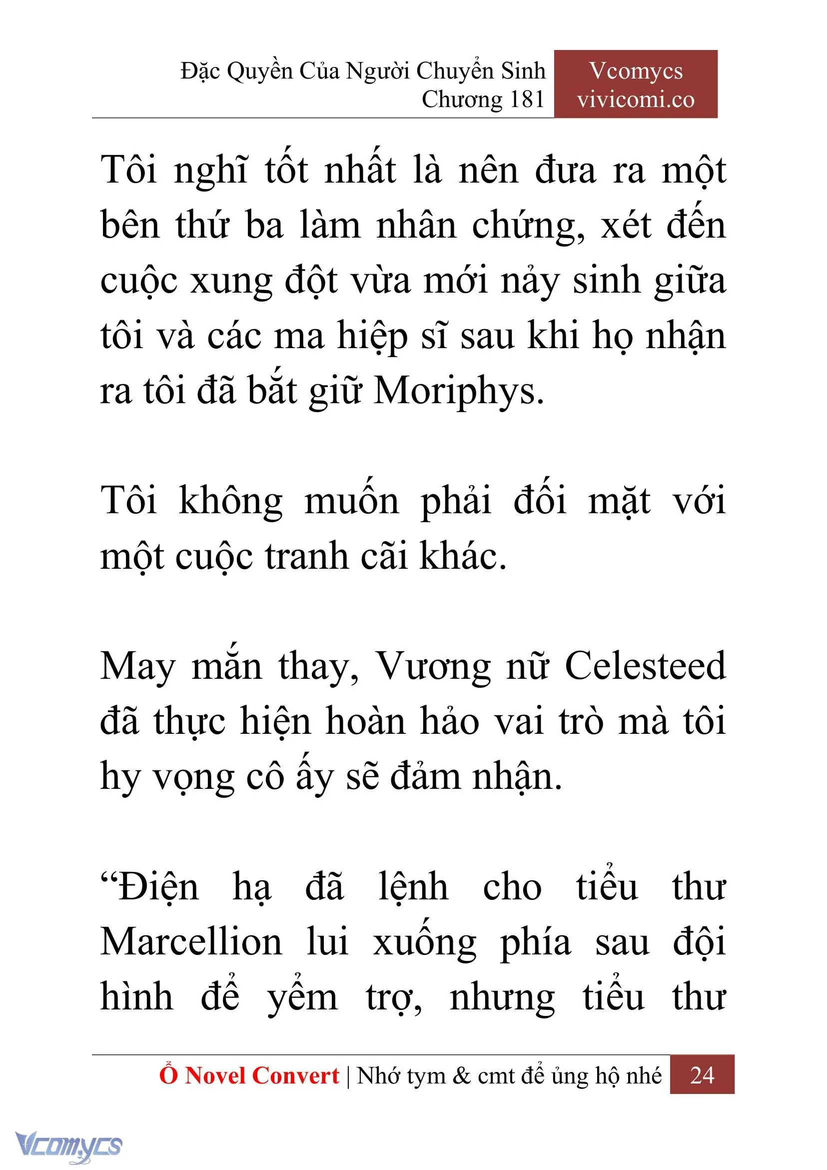 [Novel] Đặc Quyền Của Người Chuyển Sinh Chapter 181 - Trang 28