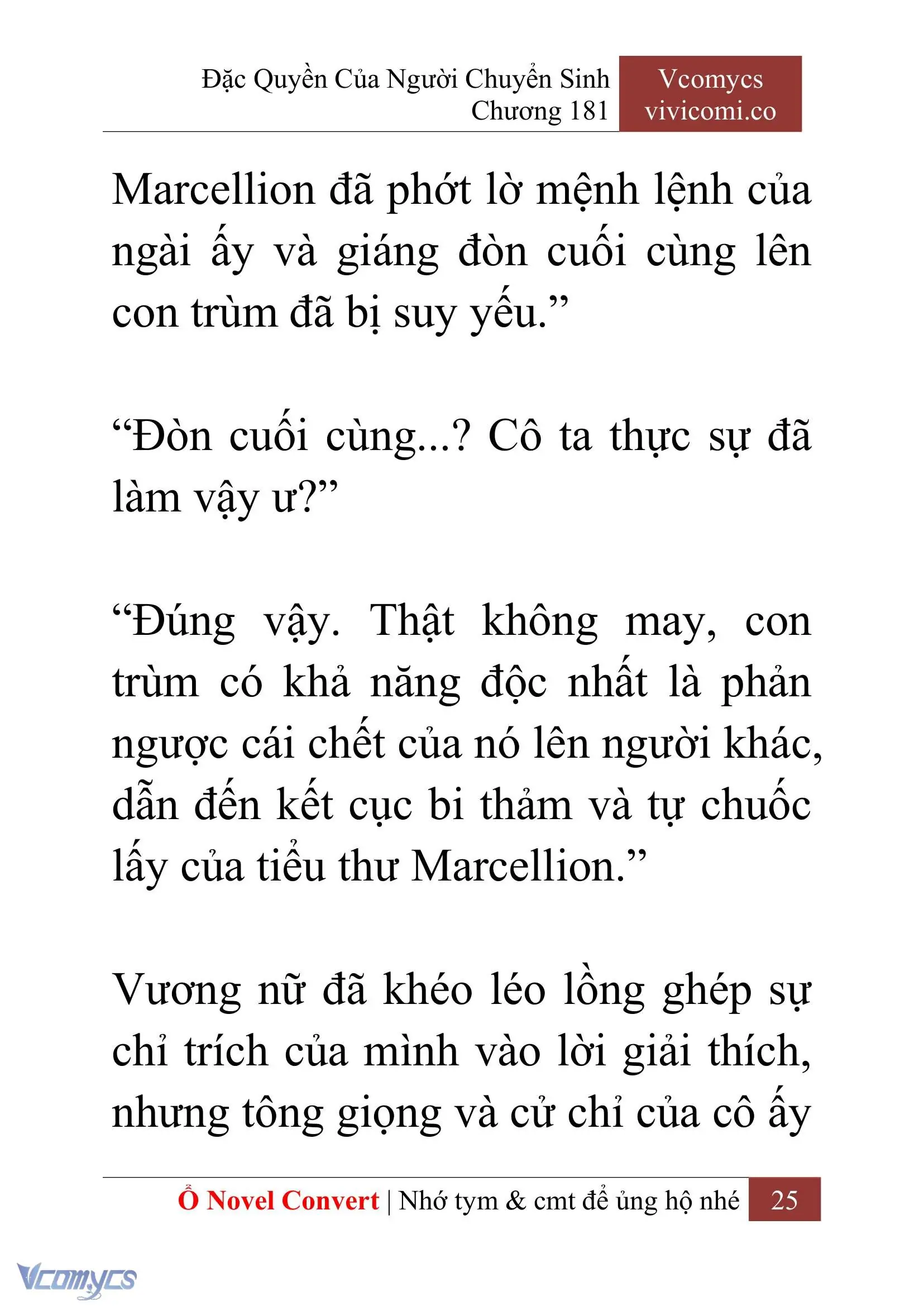 [Novel] Đặc Quyền Của Người Chuyển Sinh Chapter 181 - Trang 29