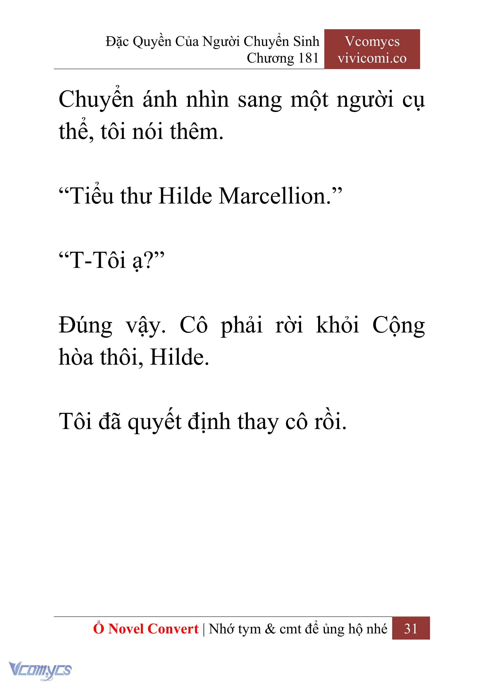 [Novel] Đặc Quyền Của Người Chuyển Sinh Chapter 181 - Trang 35