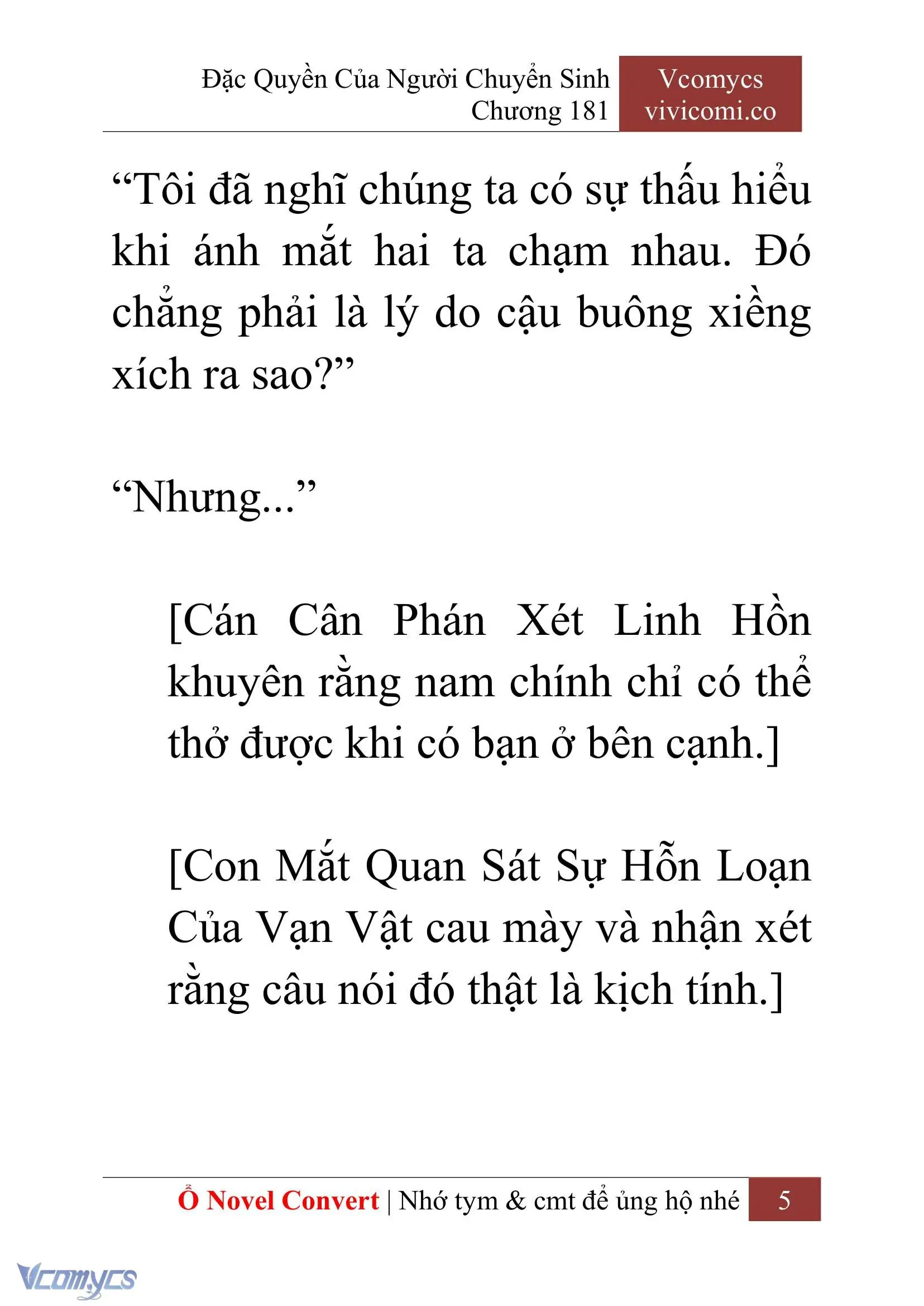 [Novel] Đặc Quyền Của Người Chuyển Sinh Chapter 181 - Trang 9