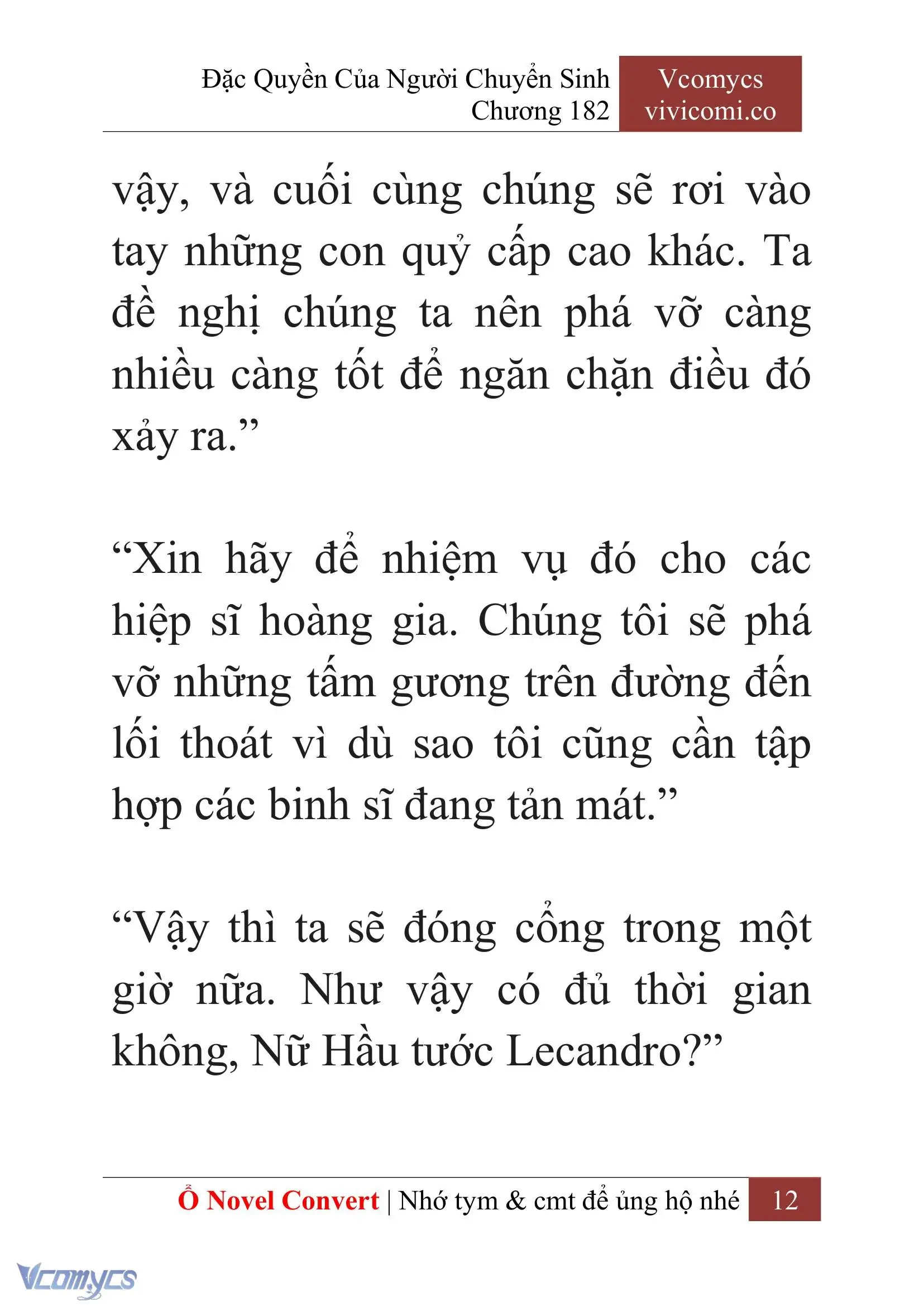 [Novel] Đặc Quyền Của Người Chuyển Sinh Chapter 182 - Trang 16