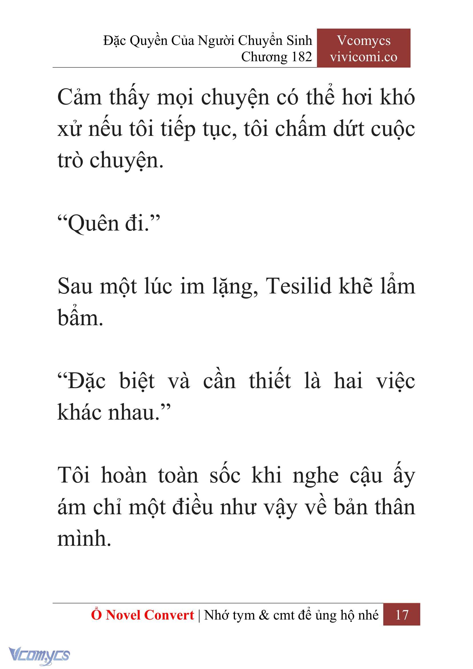 [Novel] Đặc Quyền Của Người Chuyển Sinh Chapter 182 - Trang 21