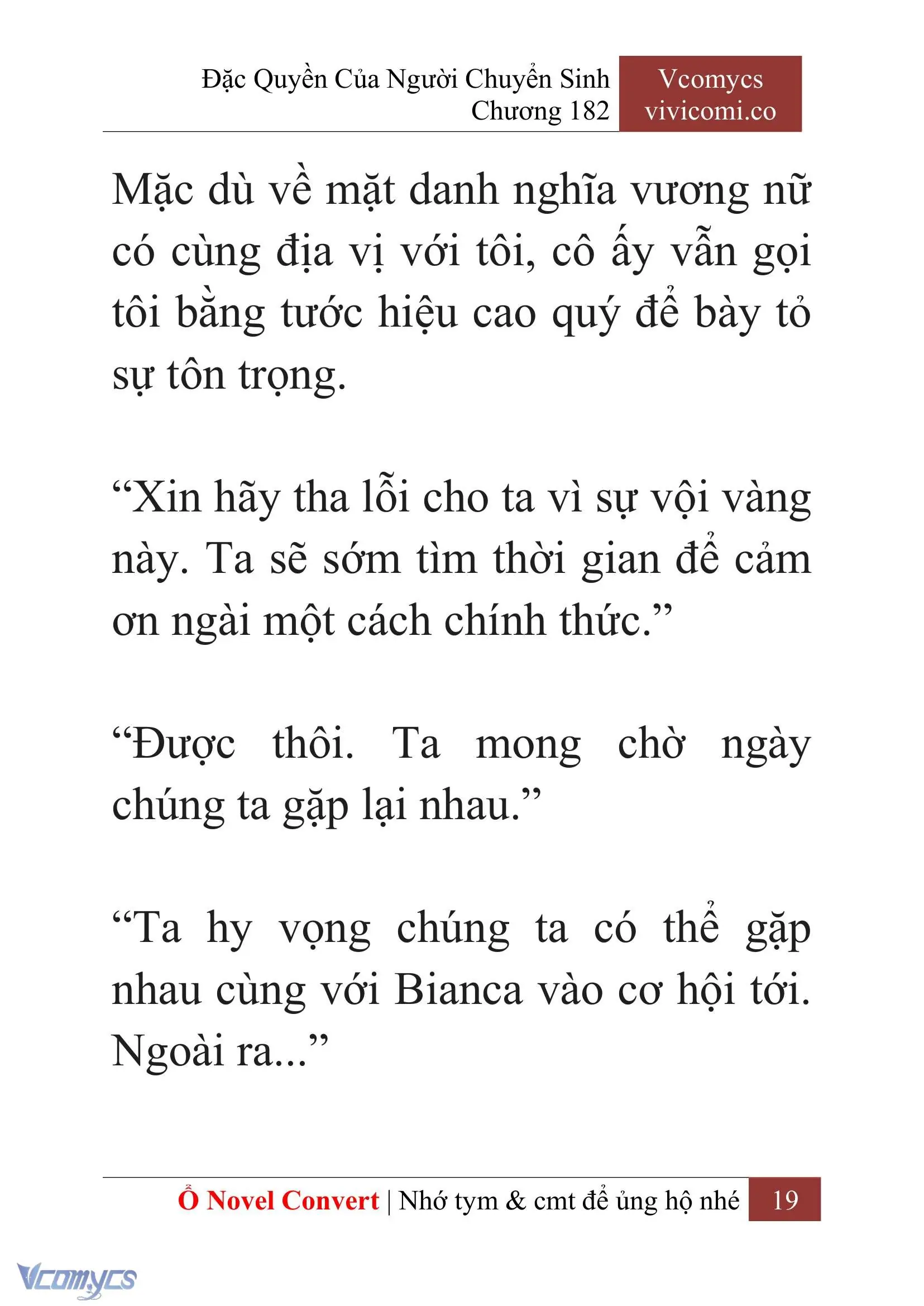 [Novel] Đặc Quyền Của Người Chuyển Sinh Chapter 182 - Trang 23