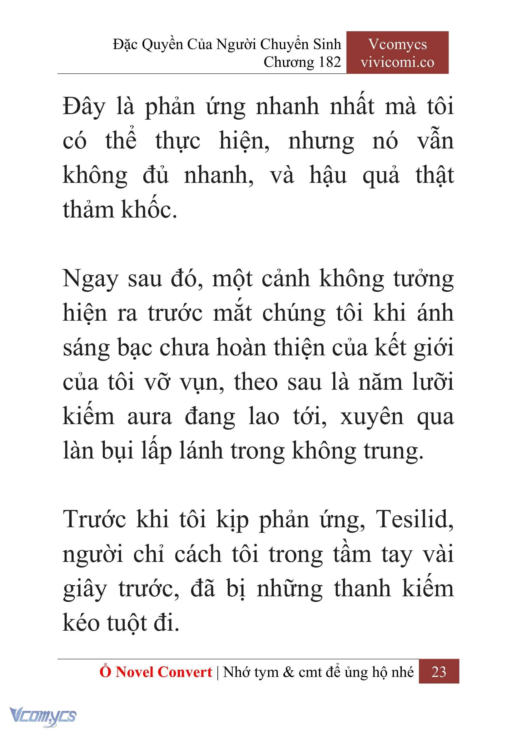 [Novel] Đặc Quyền Của Người Chuyển Sinh Chapter 182 - Trang 27
