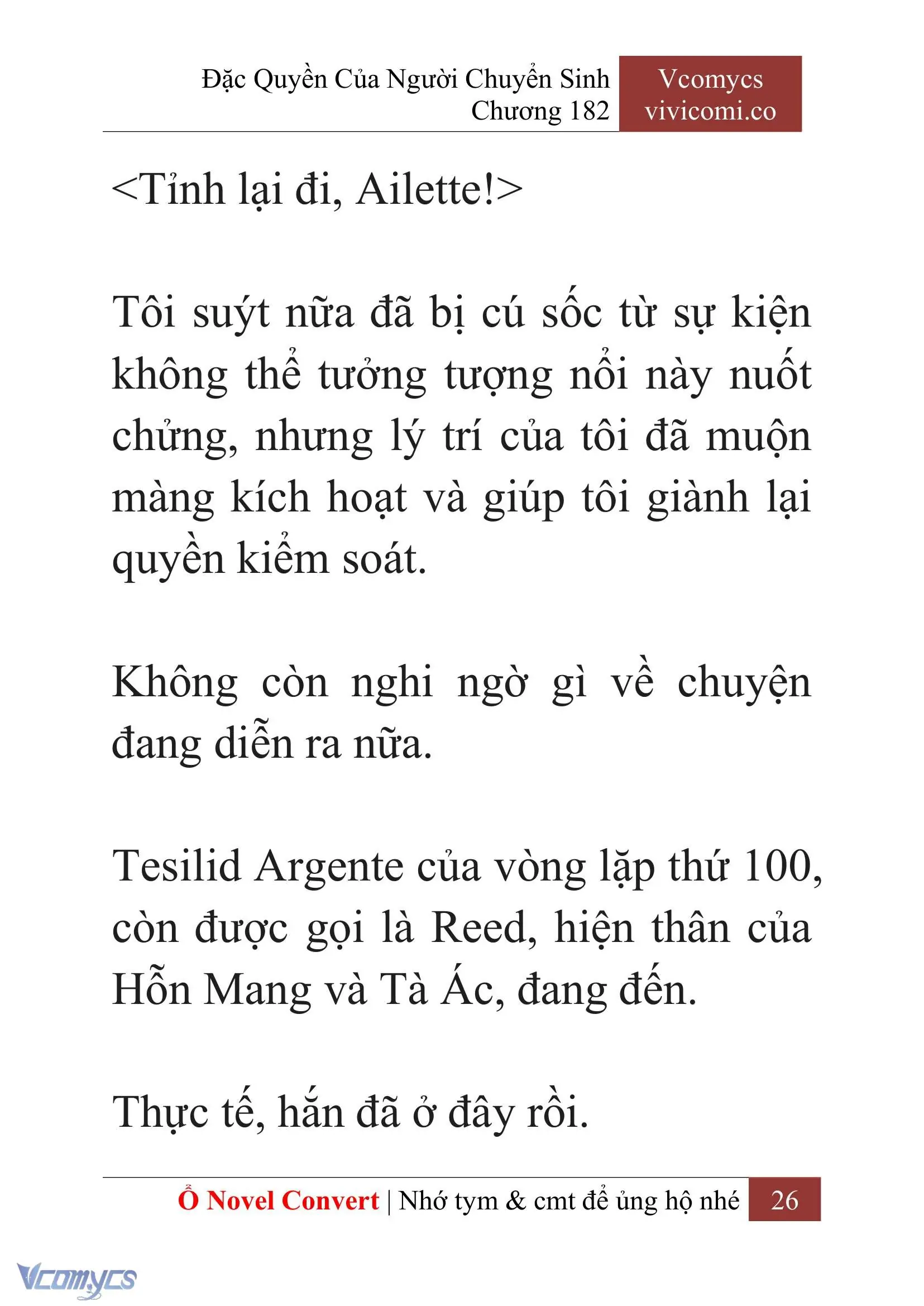 [Novel] Đặc Quyền Của Người Chuyển Sinh Chapter 182 - Trang 30
