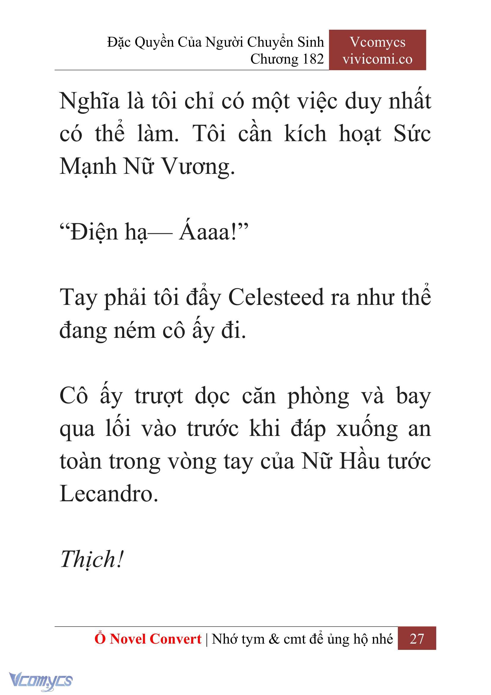 [Novel] Đặc Quyền Của Người Chuyển Sinh Chapter 182 - Trang 31