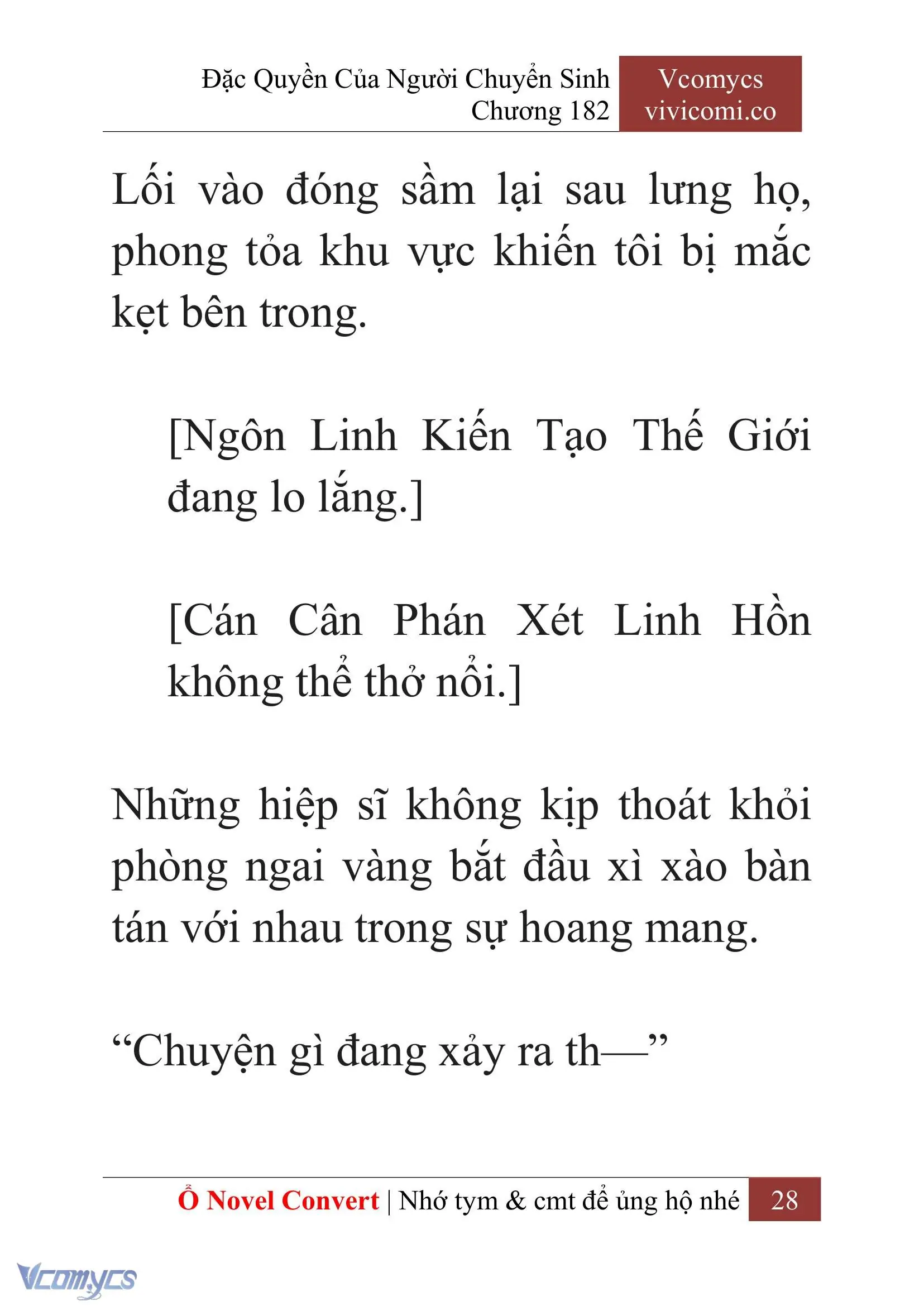 [Novel] Đặc Quyền Của Người Chuyển Sinh Chapter 182 - Trang 32