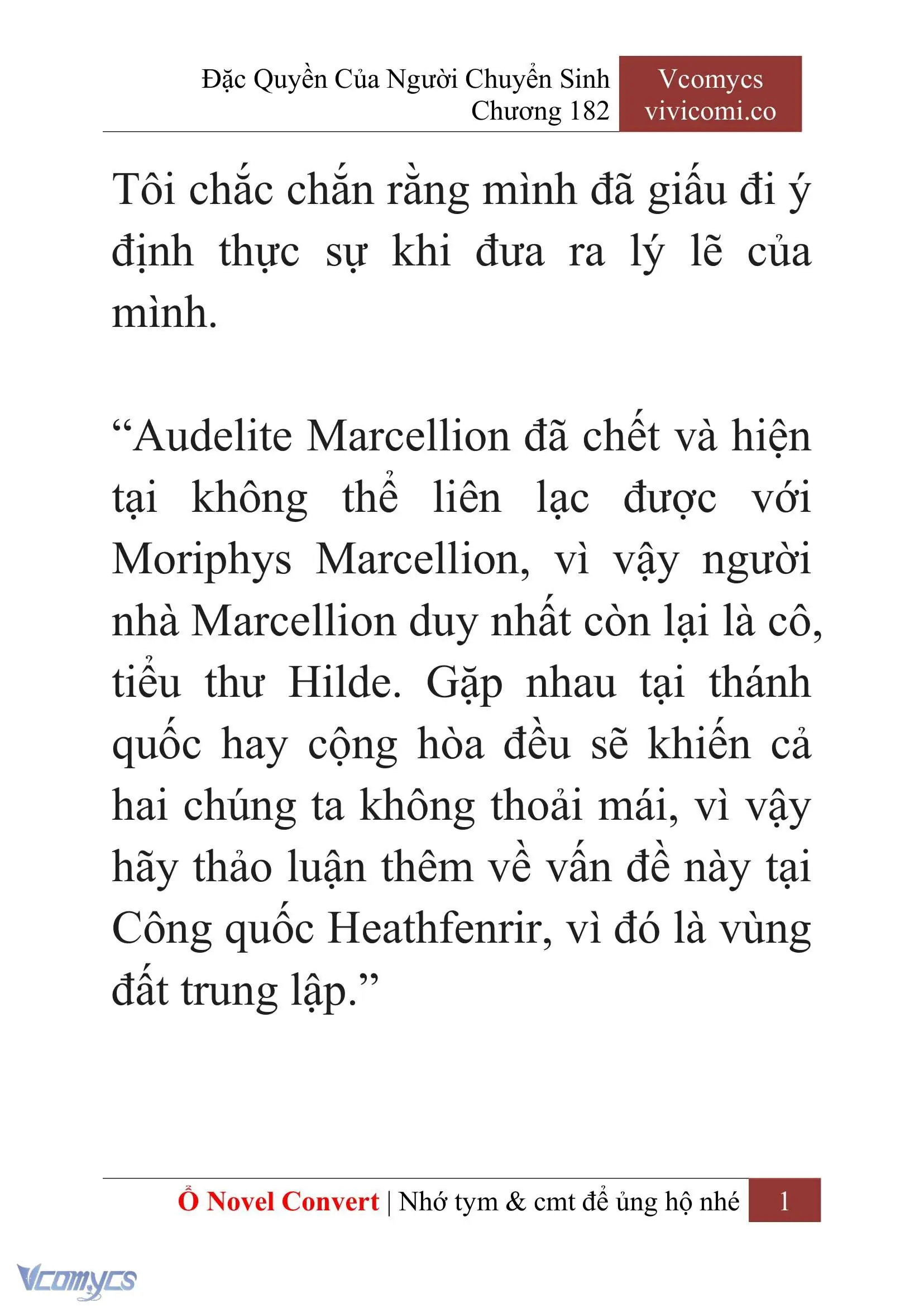 [Novel] Đặc Quyền Của Người Chuyển Sinh Chapter 182 - Trang 5